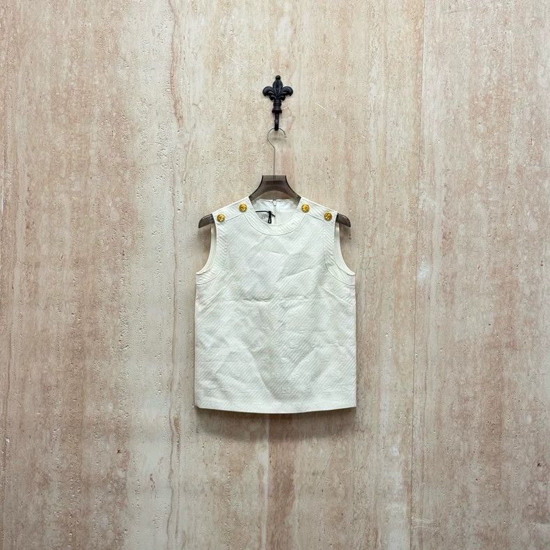Gucci Gucci Anchor gold buckle old flower full print vest 2505-N Size S / US 4 / IT 40 - 1 Thumbnail