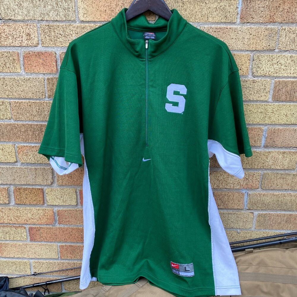 Nike Vintage Nike Center Swoosh Michigan State Jersey T Shirt Gr Size US L / EU 52-54 / 3 - 3 Thumbnail