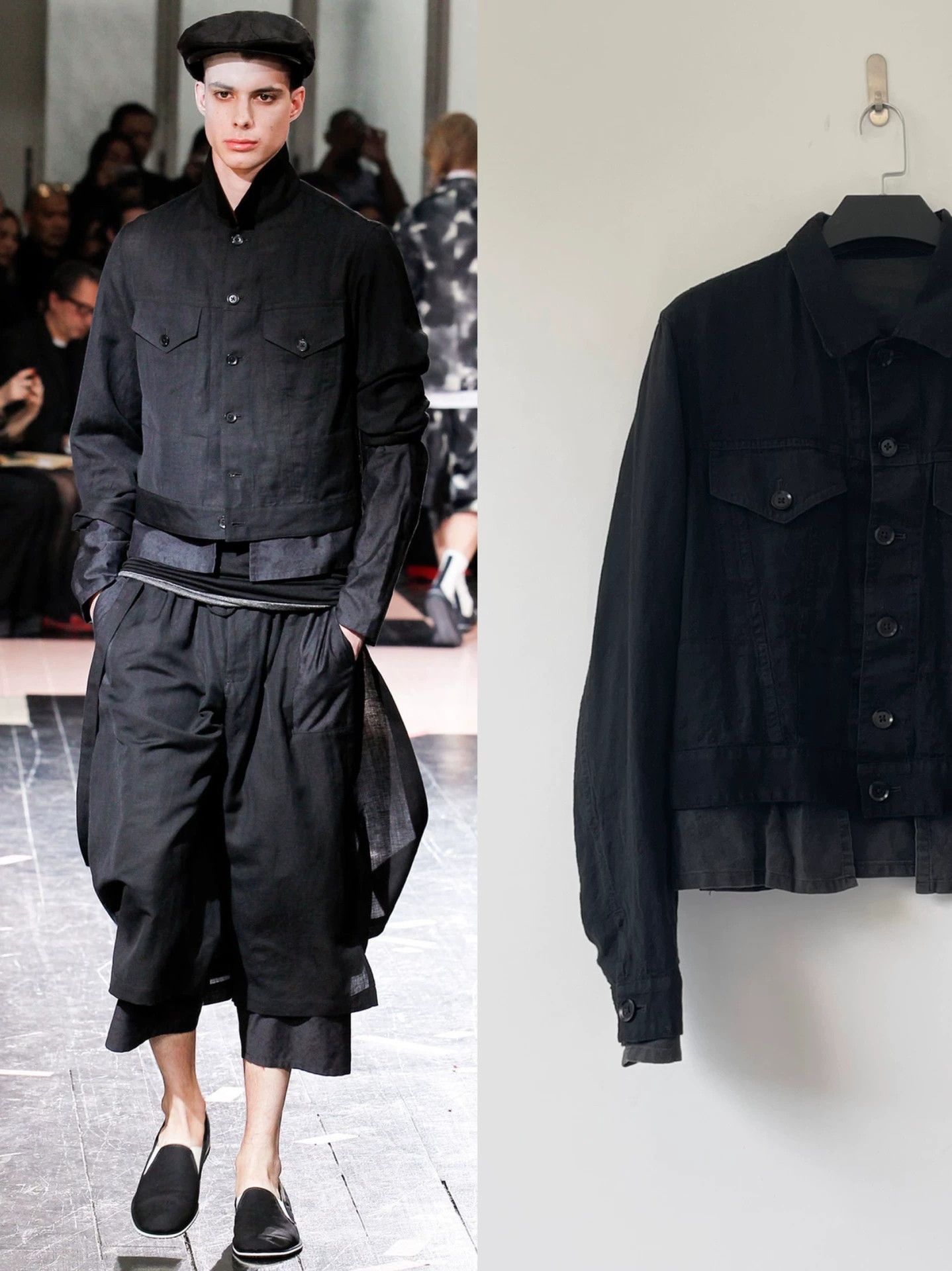 Yohji Yamamoto Yohji Yamamoto PourHomme S/S14 Rain-Dyed Short Jacket Size US L / EU 52-54 / 3 - 1 Thumbnail