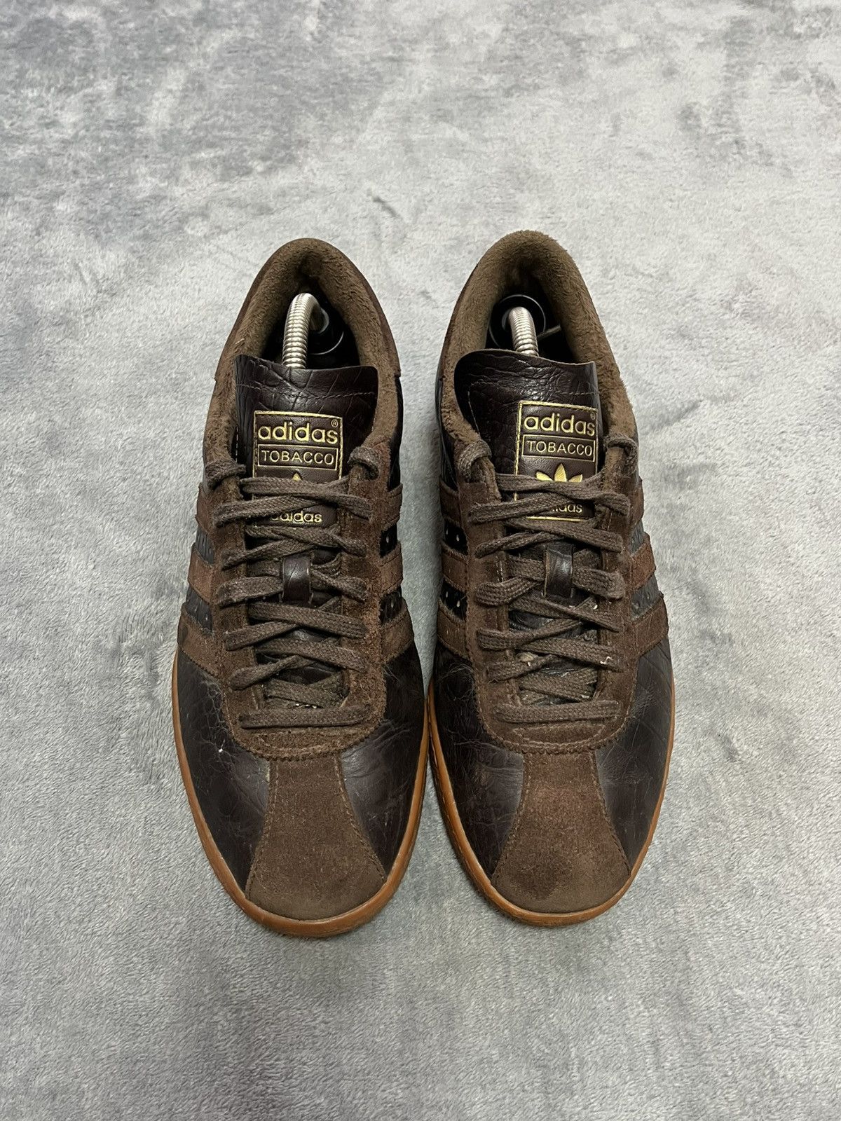 Adidas × Vintage Vintage Adidas Tobacco Leather Brown Low Top Sneakers Y2K Size US 8.5 / EU 41-42 - 3 Thumbnail