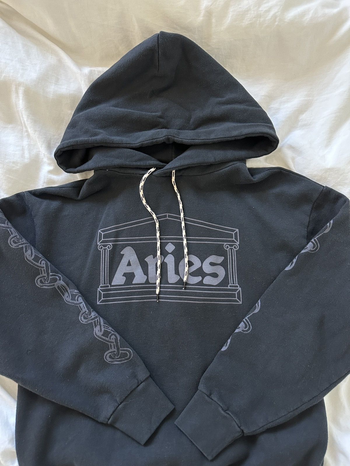 Aries ARIES black 2 chains hoodie Grailed