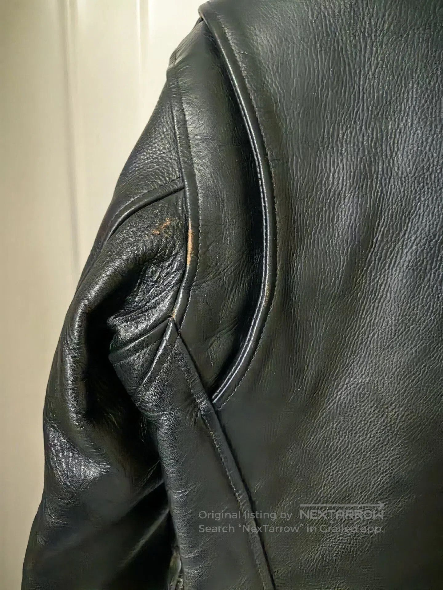 AZ by junhashimoto Vintage Black Leather Jacket with Waldes Zipper. Size US M / EU 48-50 / 2 - 3 Thumbnail