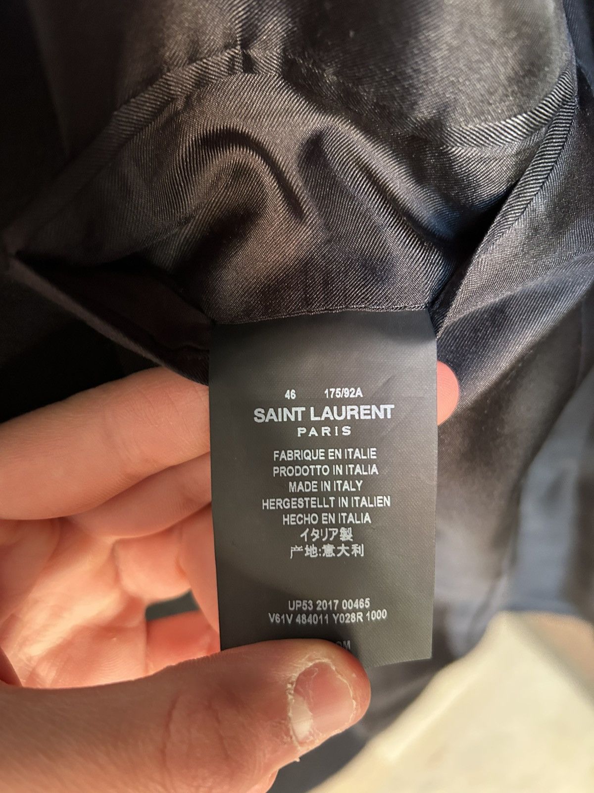 Saint Laurent Paris SLP Hedi Slimane blazer Size 46R - 5 Thumbnail