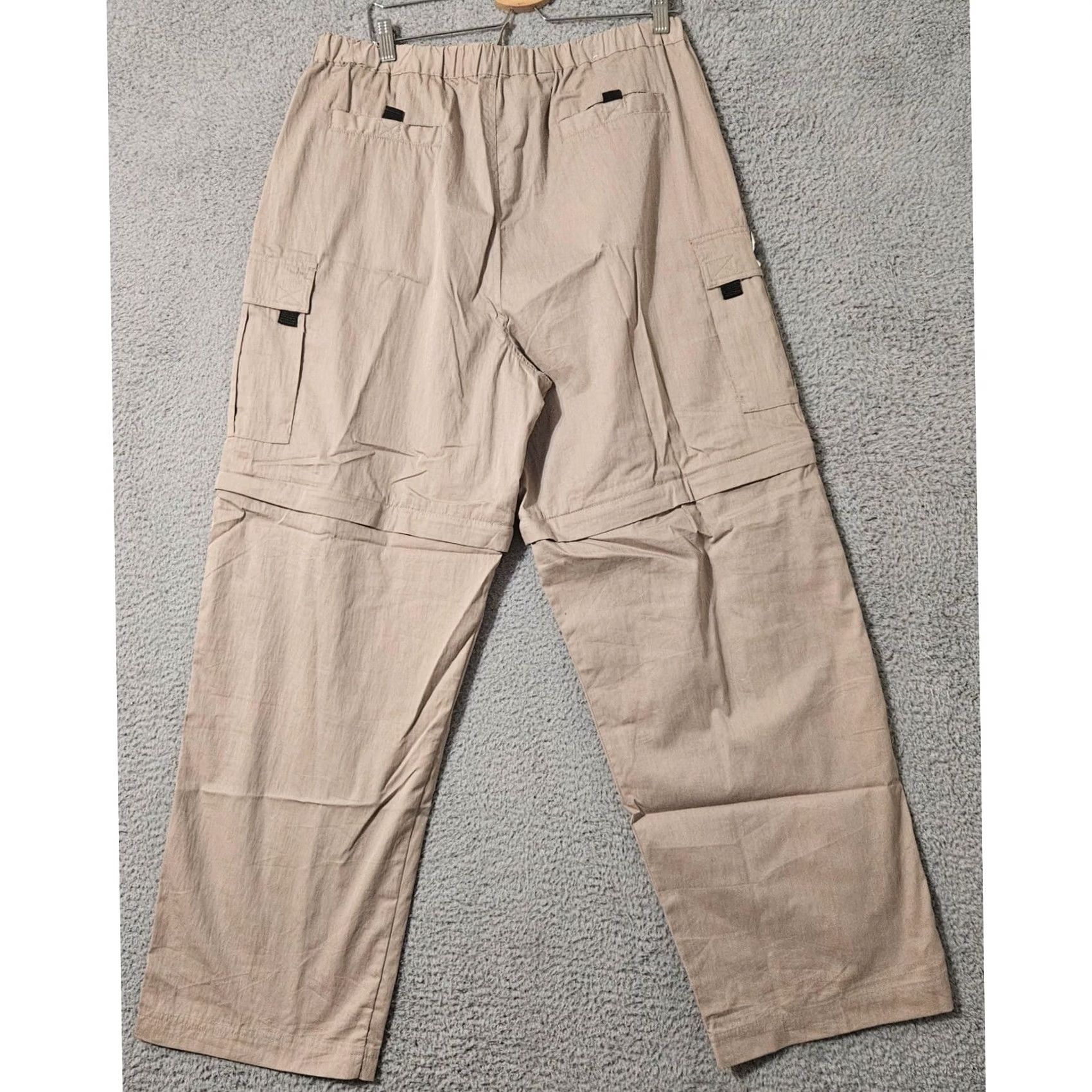 Vintage VINTAGE Outer Rim Convertable Hiking Pants Mens 2XL Inseam 32 Khaki Cargo Brown Tan 34 Waist Regular Mens Size US 39 - 2 Thumbnail
