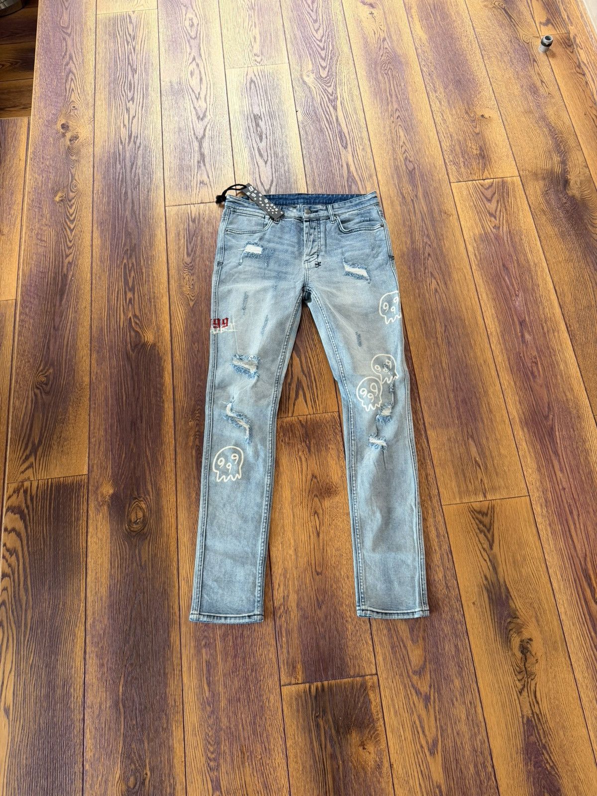 999 Club × Ksubi Ksubi 999 club skinny ripped jeans Size US 33 - 1 Thumbnail