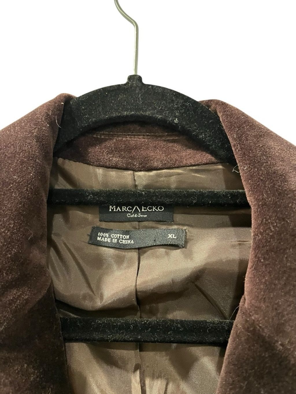 Marc Ecko Vintage Marc Ecko Velvet Cut & Sew Brown Blazer Size XL Size 48R - 2 Thumbnail
