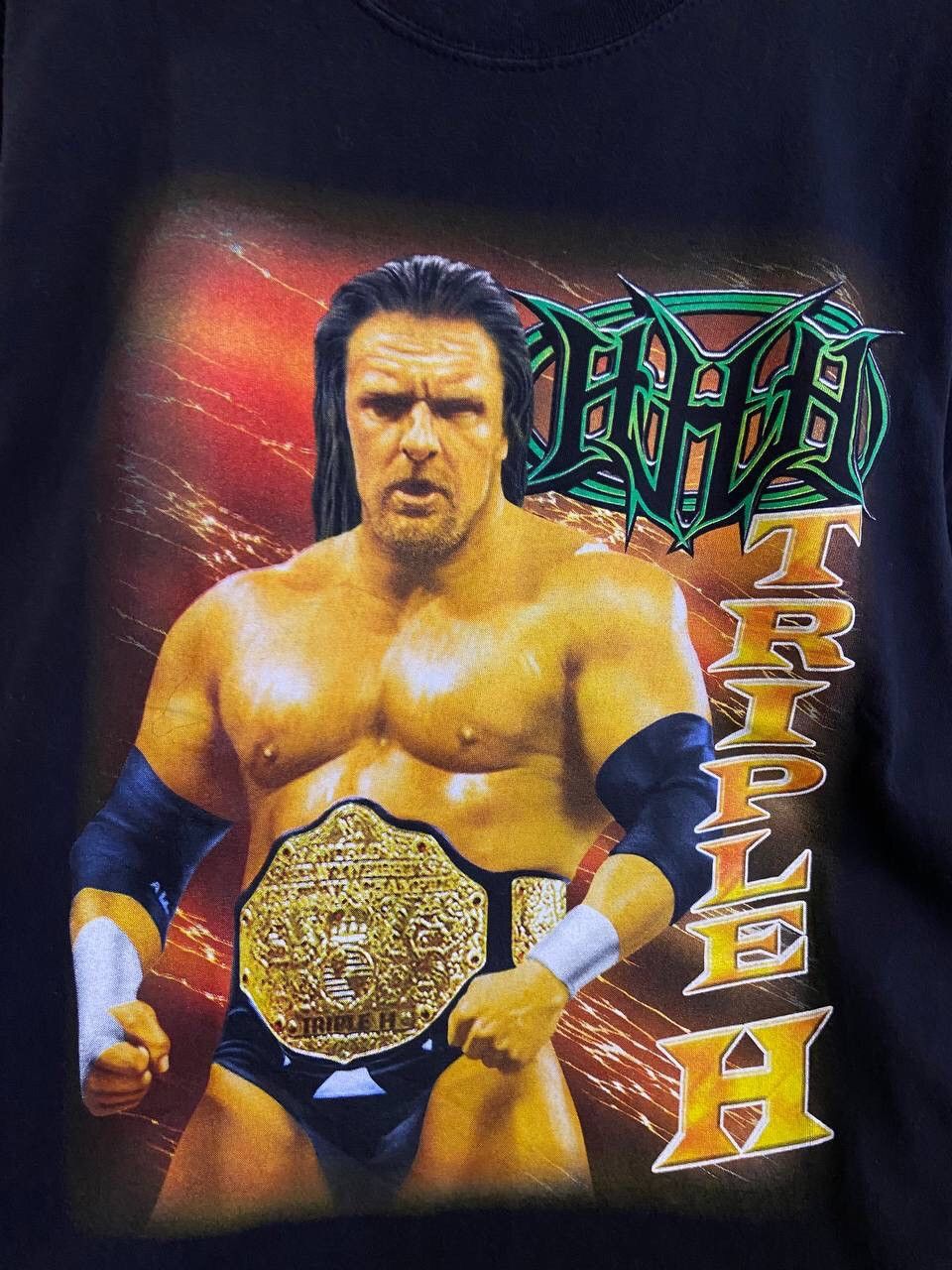 WWE Vintage WWE WWF Tripleh Big Print T-Shirt Size US M / EU 48-50 / 2 - 7 Thumbnail