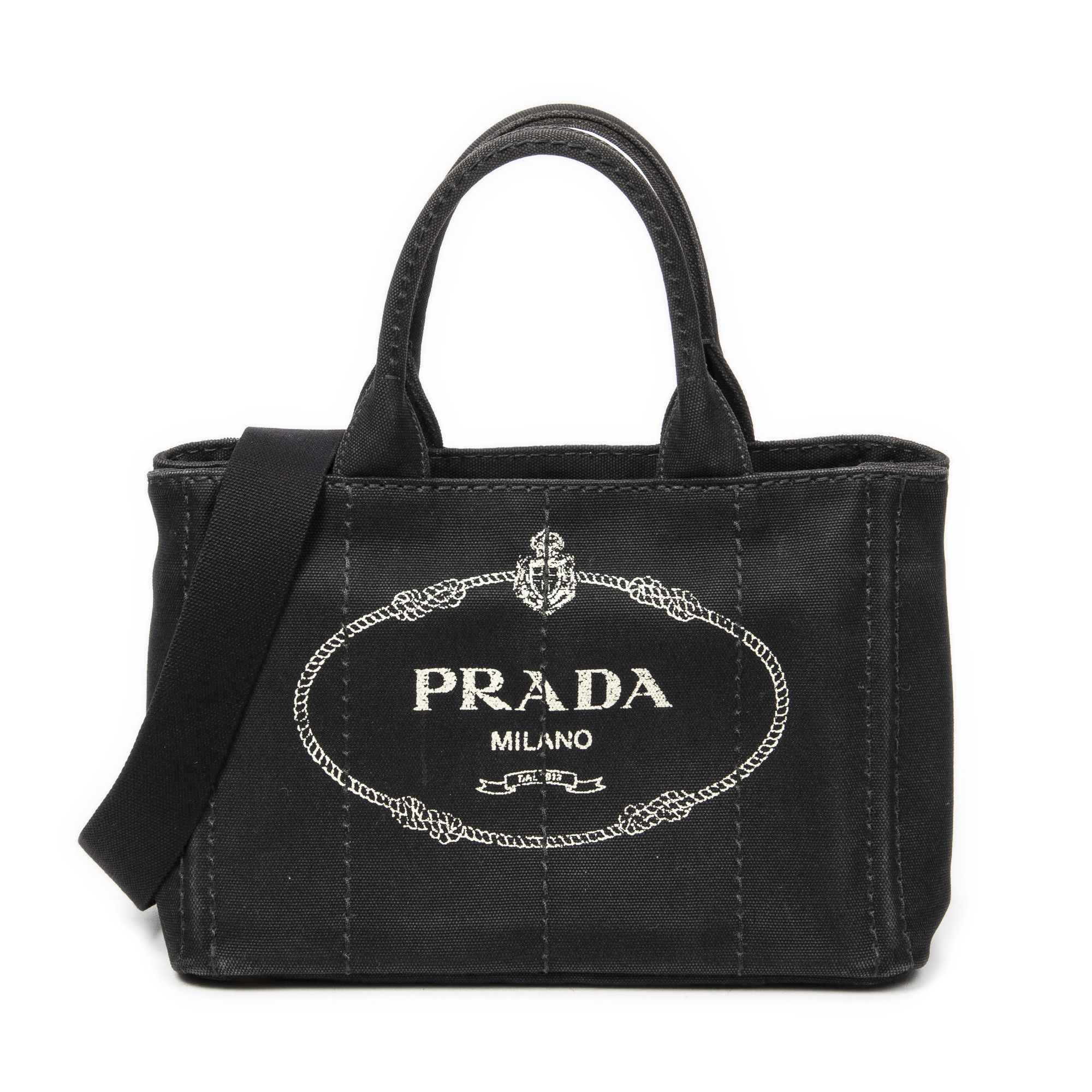 Prada Small Canapa Tote Size ONE SIZE - 1 Thumbnail