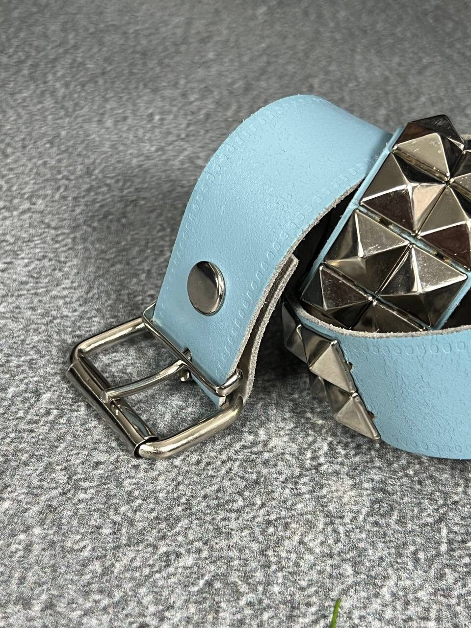 Japanese Brand Vintage Pyramid Studded Punk Belt Y2K Size ONE SIZE - 4 Thumbnail