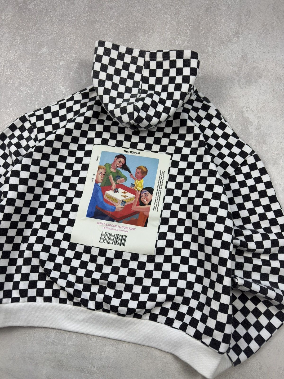 CHILDS Childish TGF Hoodie Checkered Box Logo Y2K Skategang Size US L / EU 52-54 / 3 - 3 Thumbnail