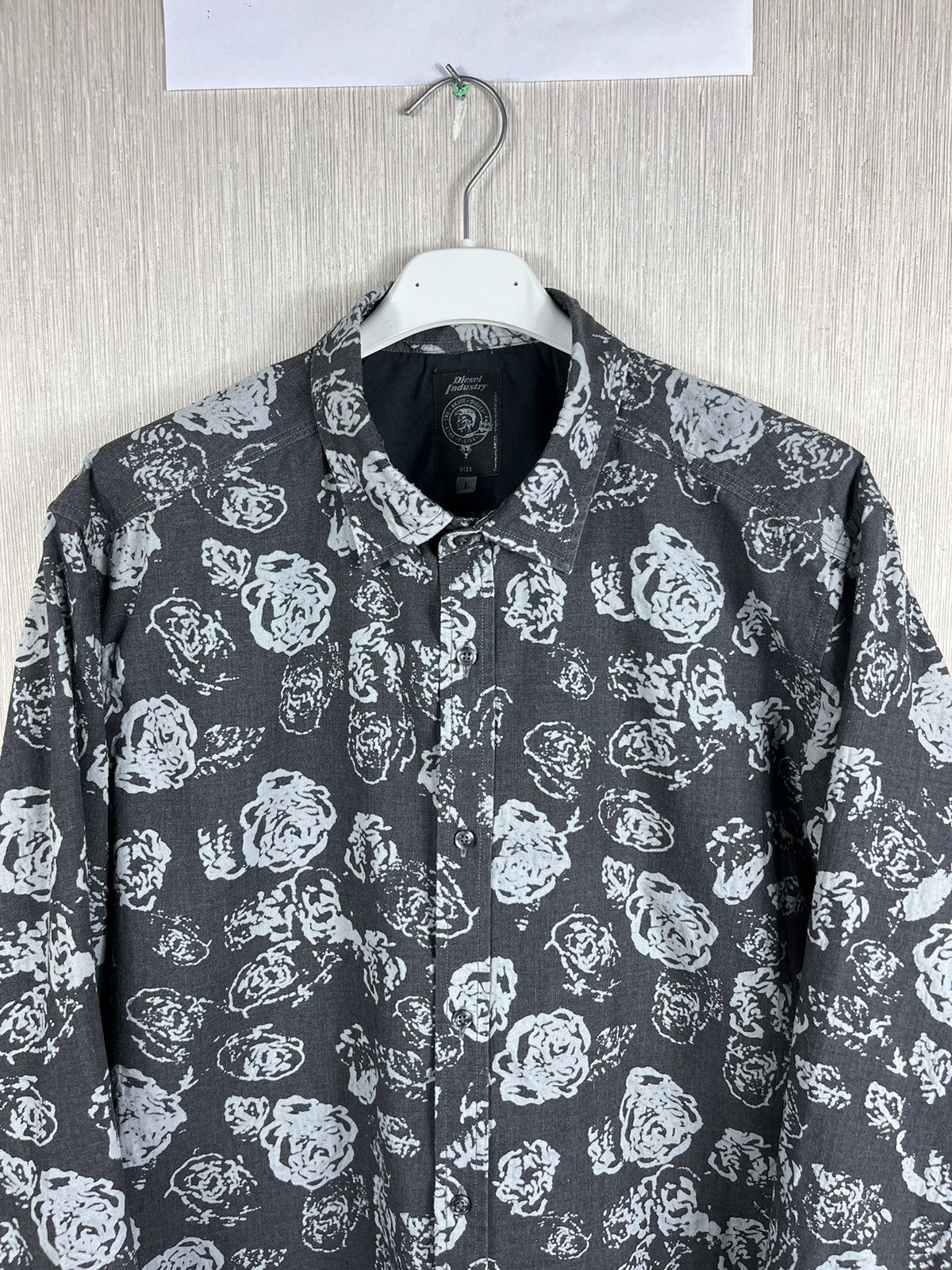 Diesel × Vintage Vintage archive Diesel Industries roses full print y2k shirt Size US L / EU 52-54 / 3 - 3 Thumbnail
