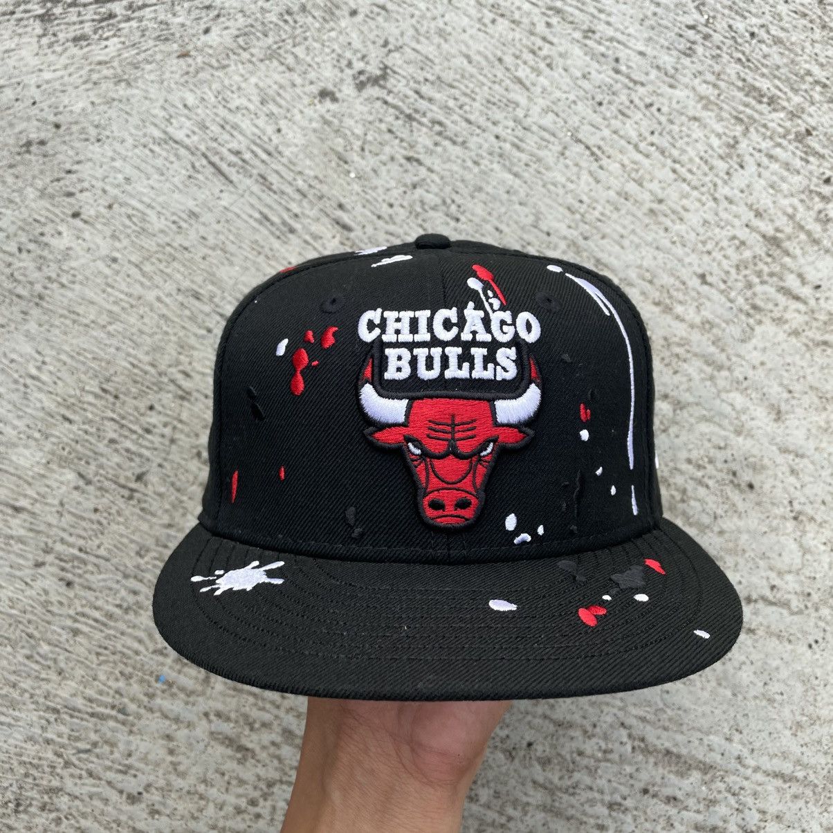 New Era Sick splash Embroidery Chicago bulls hat Size ONE SIZE - 1 Thumbnail
