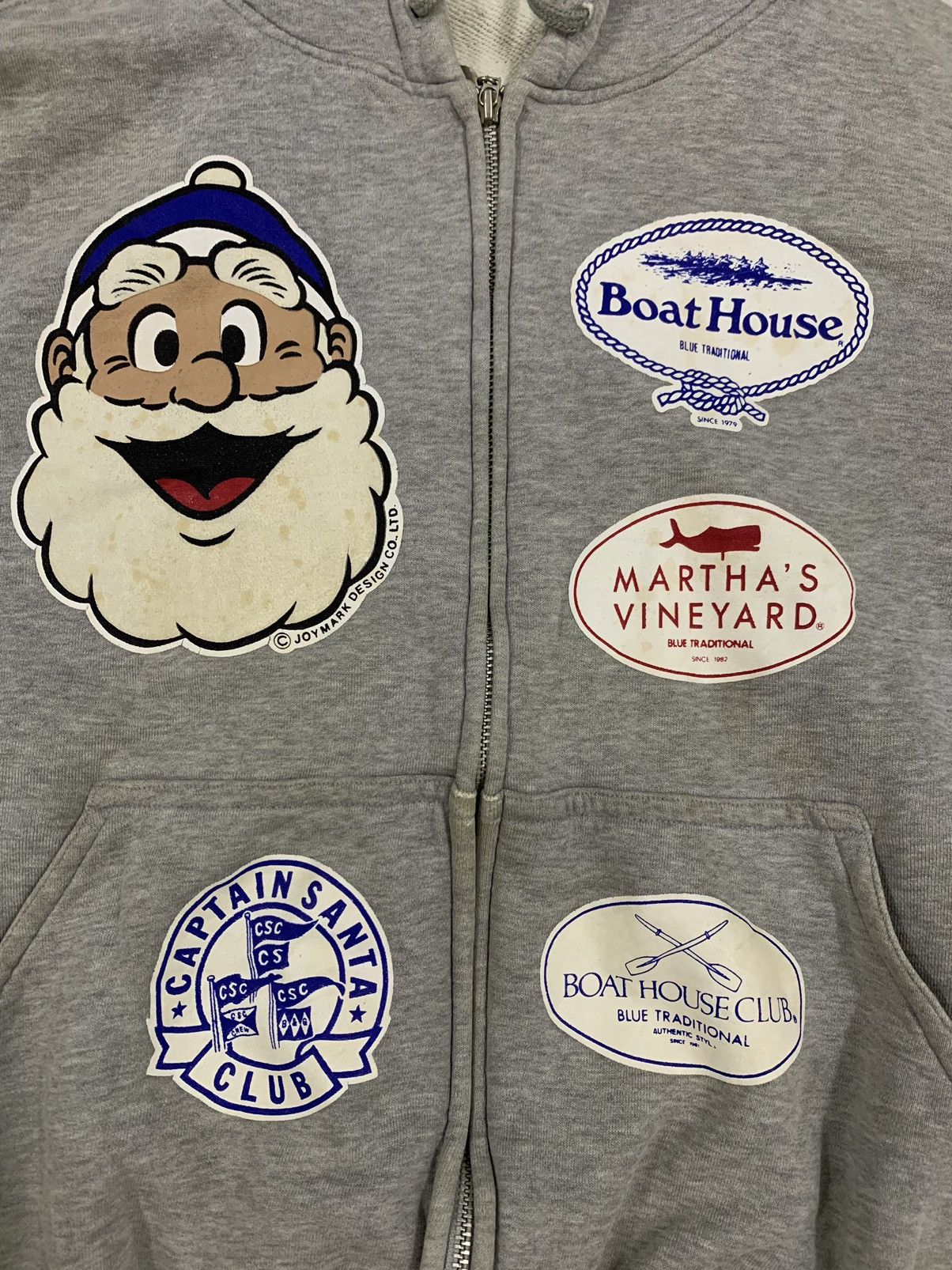 Vintage VINTAGE CAPTAIN SANTA CLUB HOODIE Size US L / EU 52-54 / 3 - 3 Thumbnail