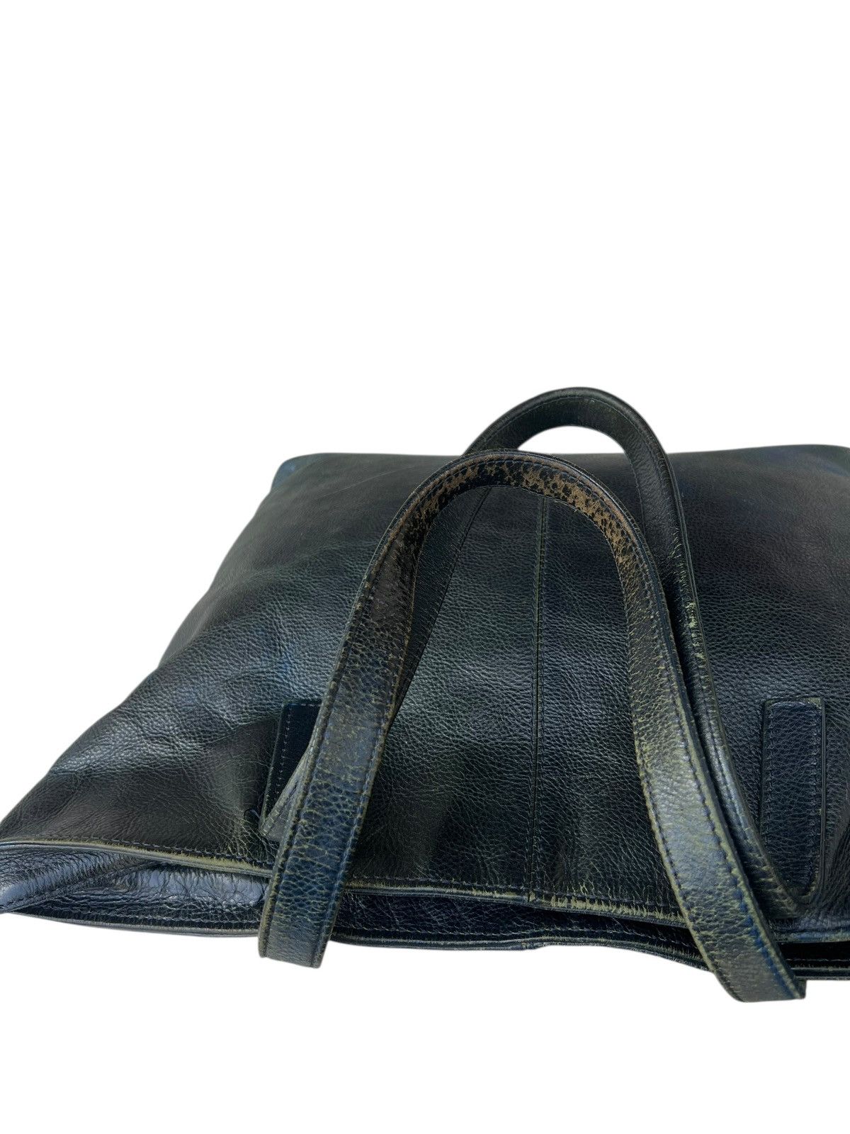 Bajra L.E.D. Bites Tokyo Distressed Faded Patina Leather Tote Bag Size ONE SIZE - 10 Thumbnail