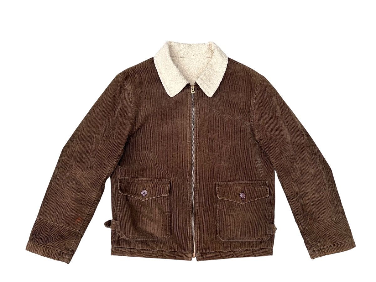 WESCO Wesco Japan Distressed Fade Sherpa Lined Corduroy Jacket Size US M / EU 48-50 / 2 - 1 Thumbnail
