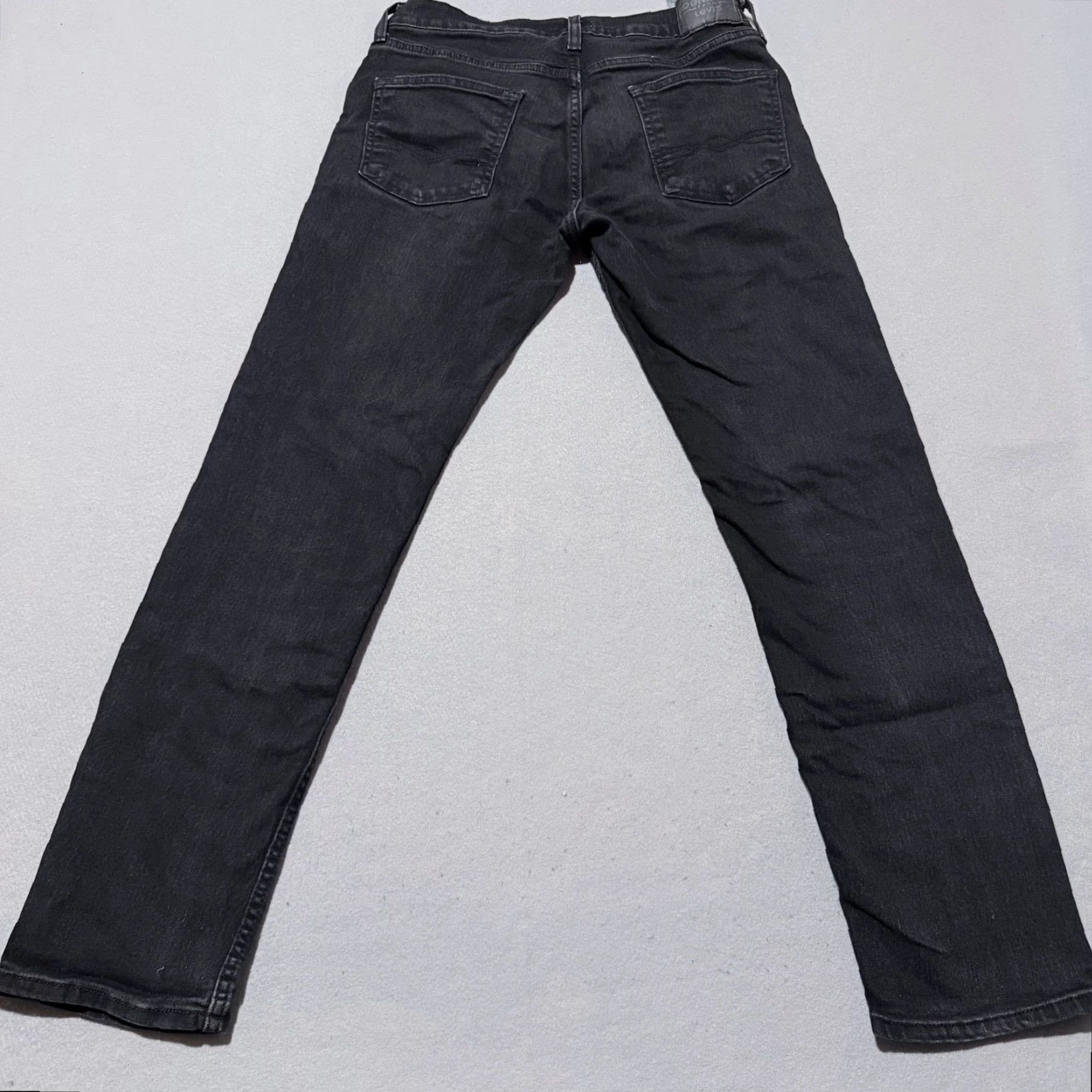 Levi's Denizen By Levi's Jeans Men Slim 30x30 Black Denimus 5-Pocket Low Rise Straight Size US 30 / EU 46 - 2 Thumbnail