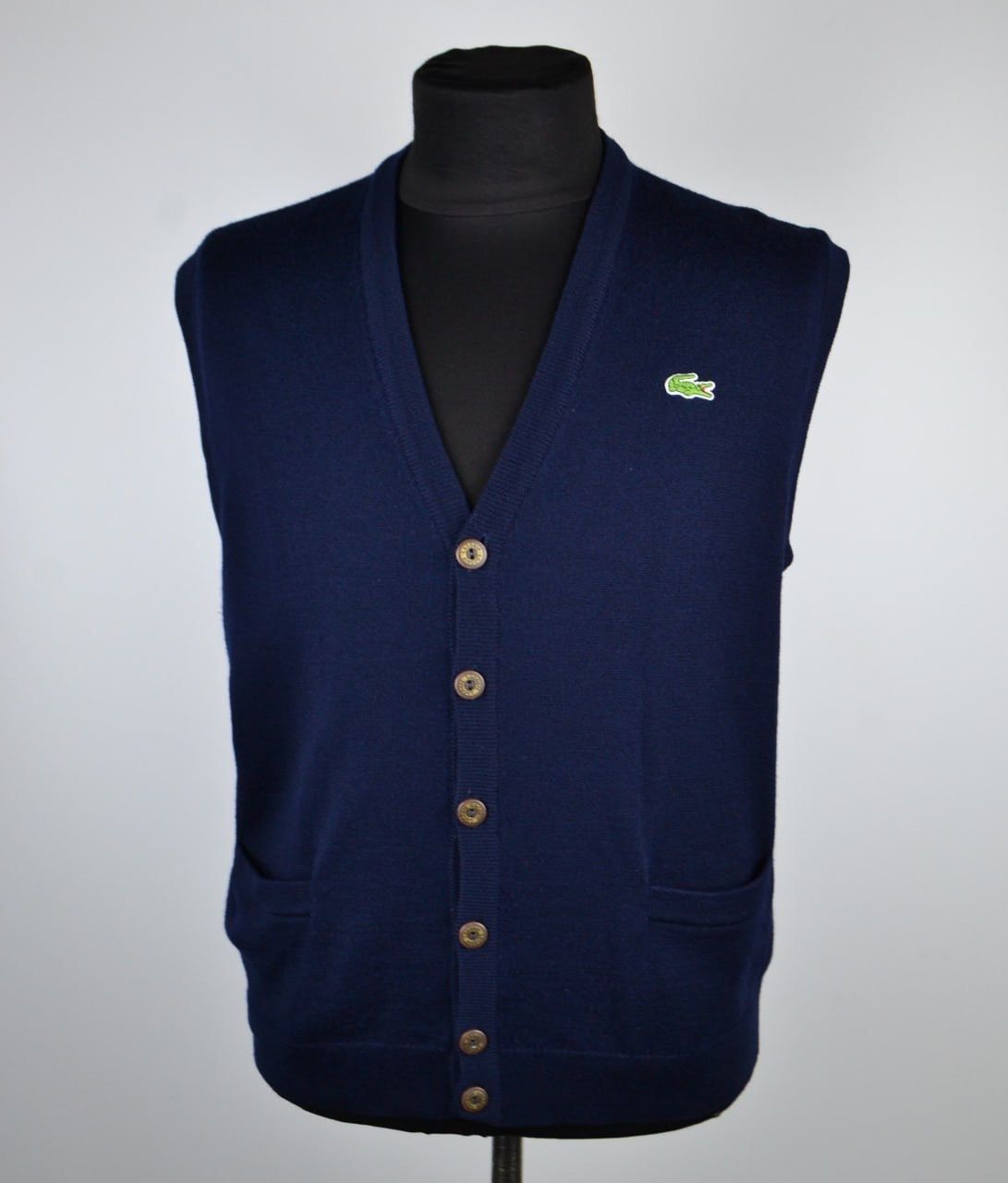 Lacoste Vintage Lacoste Chemise Wool Vest Men’s Size XL Button Front Size US XL / EU 56 / 4 - 1 Thumbnail