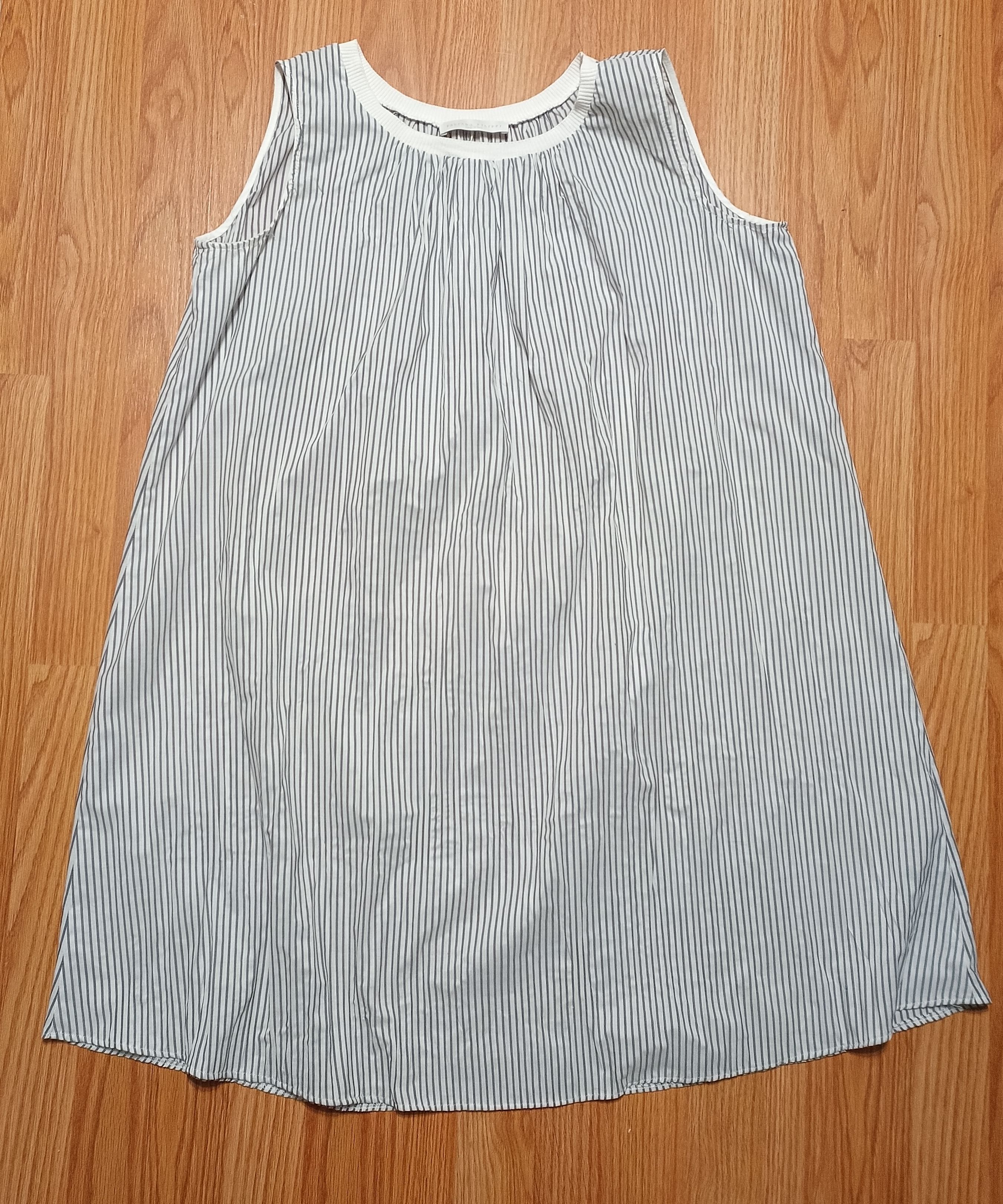 Fabiana Filippi Fabiana Filippi Striped Cotton Summer Dress Size M / US 6-8 / IT 42-44 - 6 Thumbnail