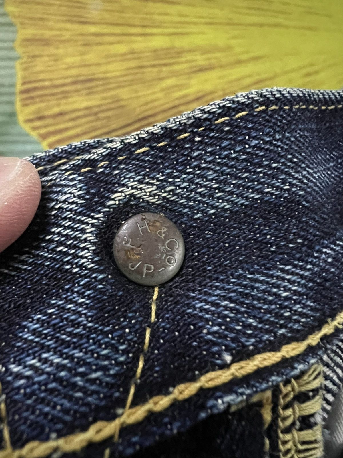 Japanese Brand × The Flat Head × Vintage VINTAGE THE FLAT HEAD DISTRESSED SELVEDGE JEANS Size US 29 - 13 Thumbnail