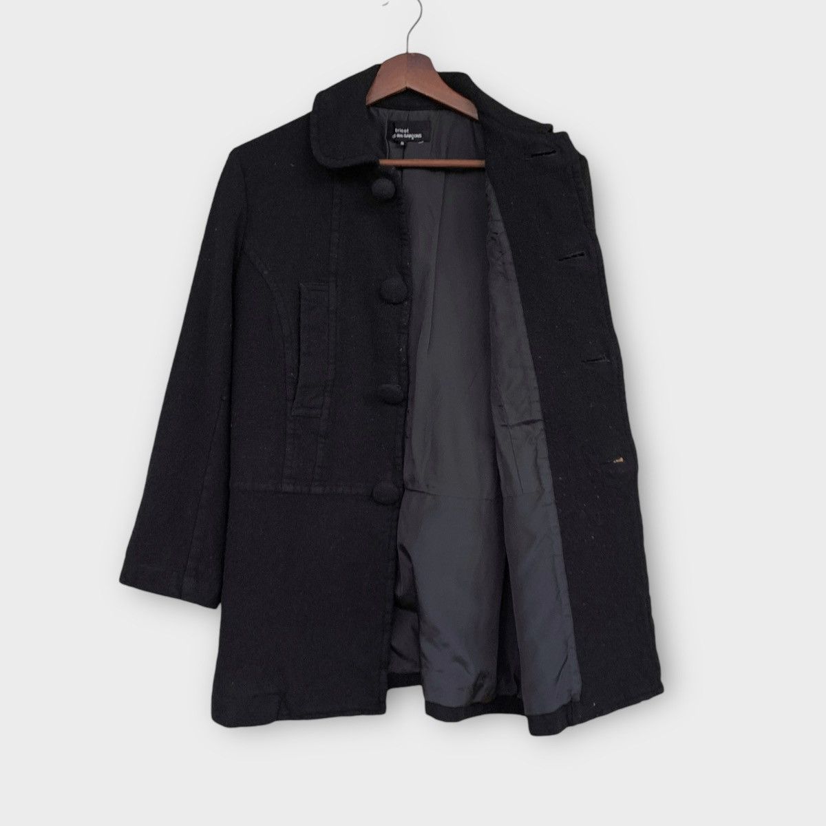 Comme des Garcons AD2009 Tricot Comme Des Garcons Wool Coat Size US S / EU 44-46 / 1 - 4 Thumbnail