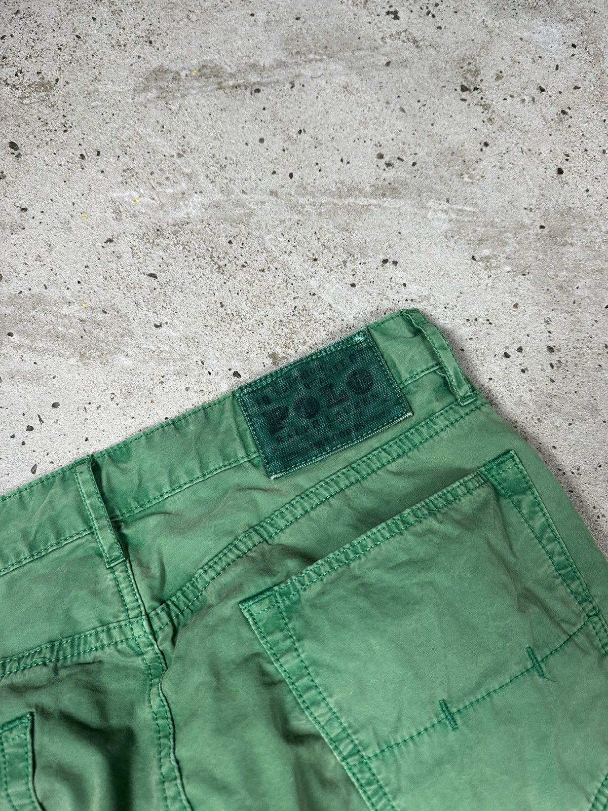 Polo Ralph Lauren × Ralph Lauren × Vintage Vintage Y2K Polo Ralph Lauren Washed Green Pants Size US 30 / EU 46 - 8 Thumbnail