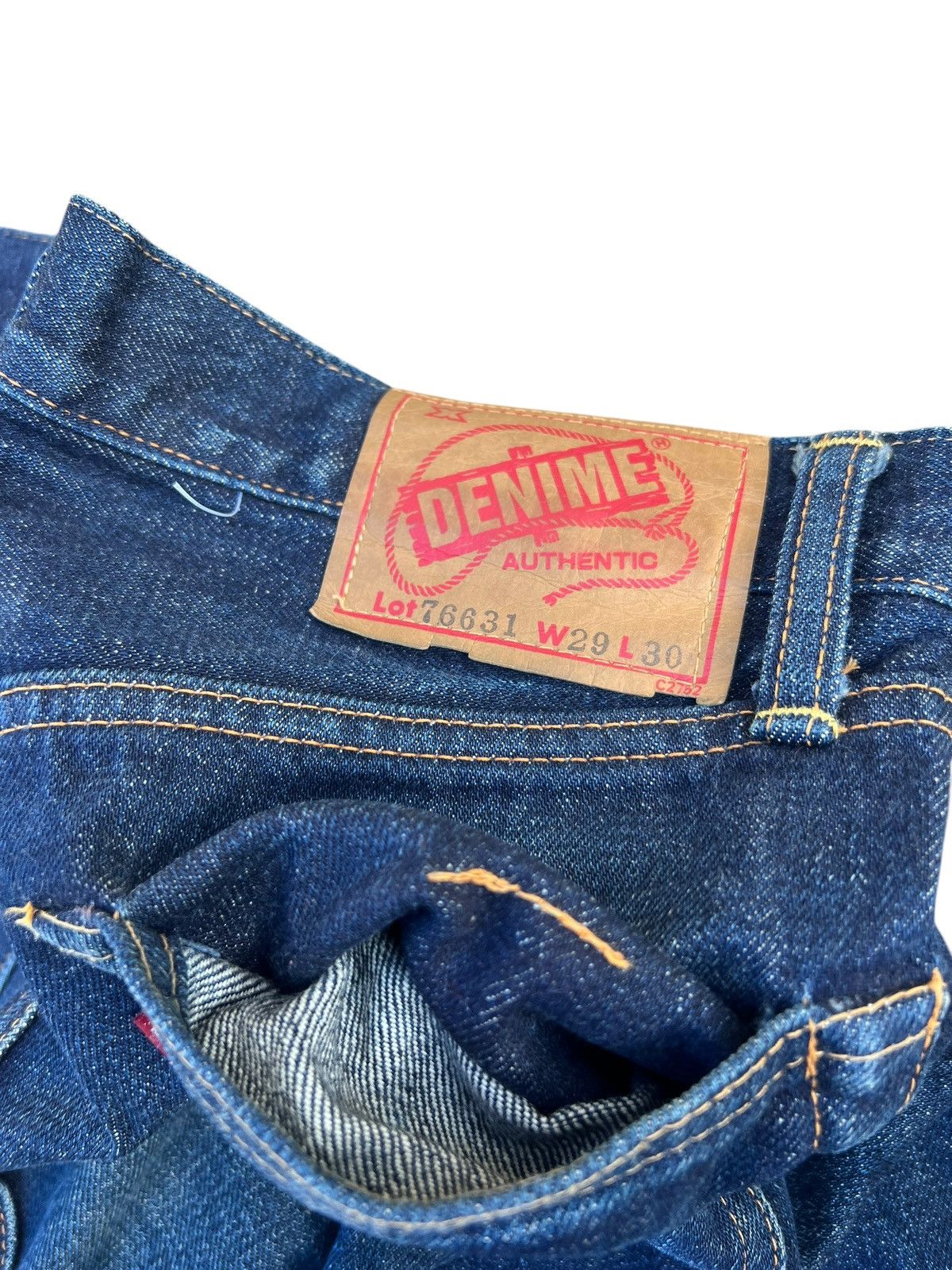 Denime × Japanese Brand Vintage DENIME Japan Fade Denim Selvedge Jeans Size US 29 - 22 Thumbnail
