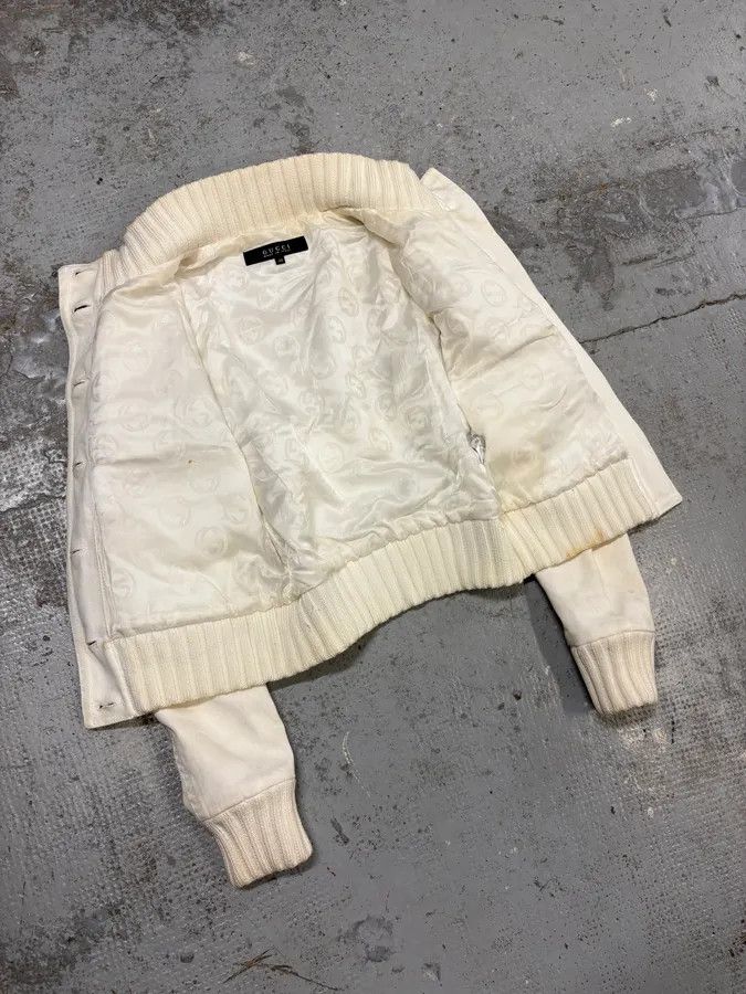 Gucci SS2007 Gucci Cream Madonna Multi-Pocket Bomber Jacket Size S / US 4 / IT 40 - 7 Thumbnail
