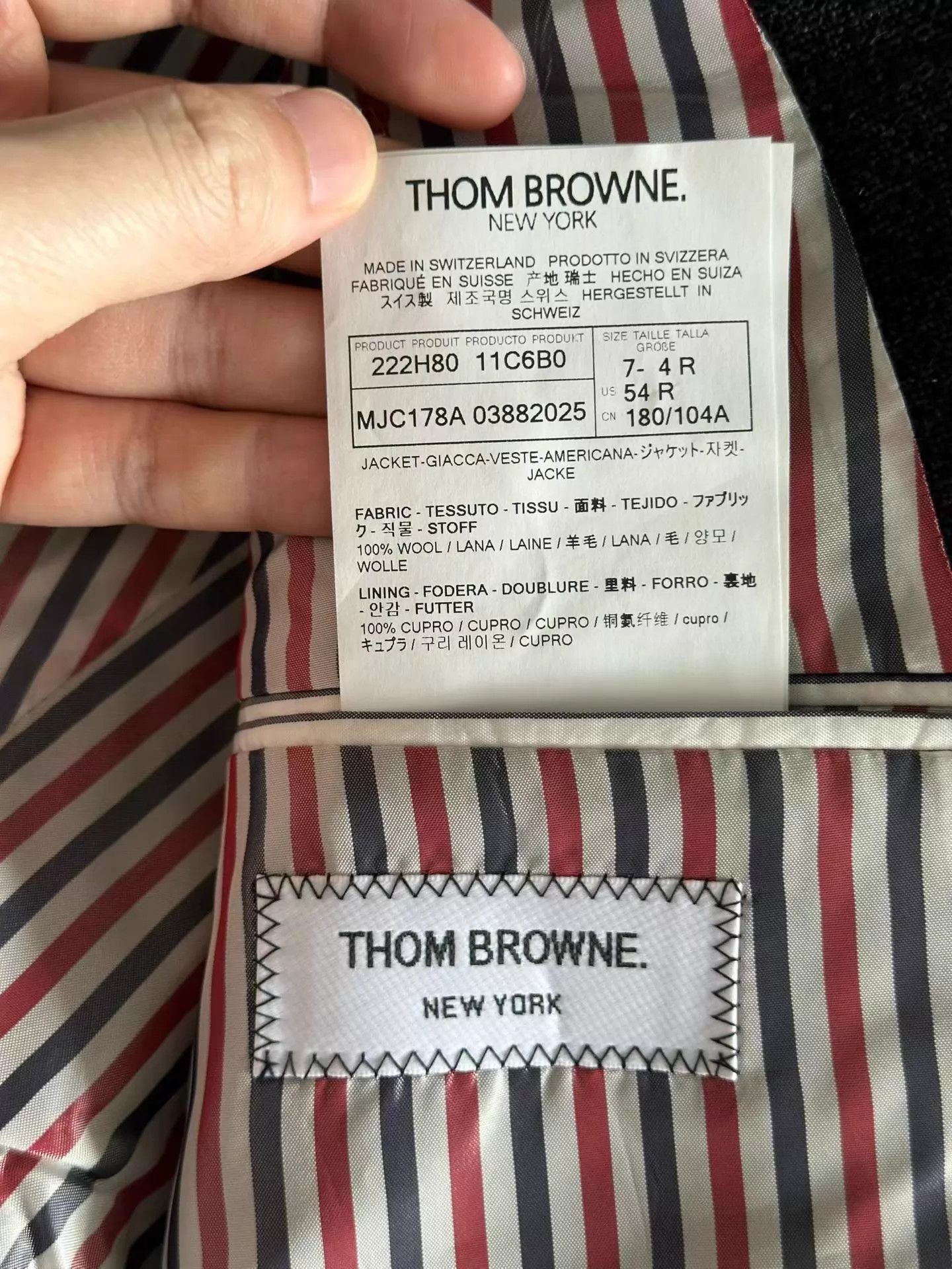 Thom Browne Thom Browne Wool Armband Suit 54R 99 new Size US L / EU 52-54 / 3 - 6 Thumbnail