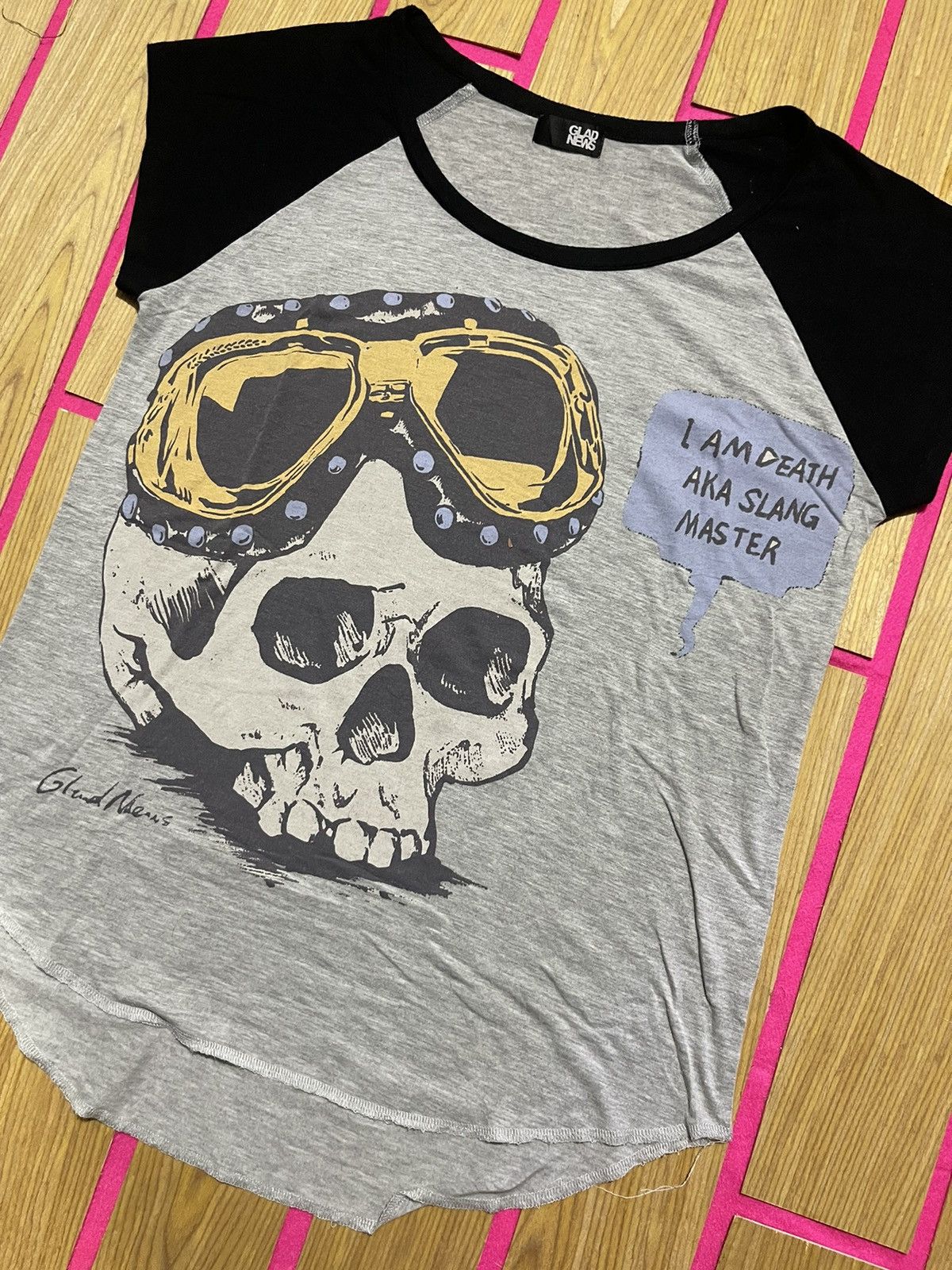 If Six Was Nine Y2K GLAD NEWS short sleeve tshirt picture big skull ifsix Size M / US 6-8 / IT 42-44 - 2 Thumbnail