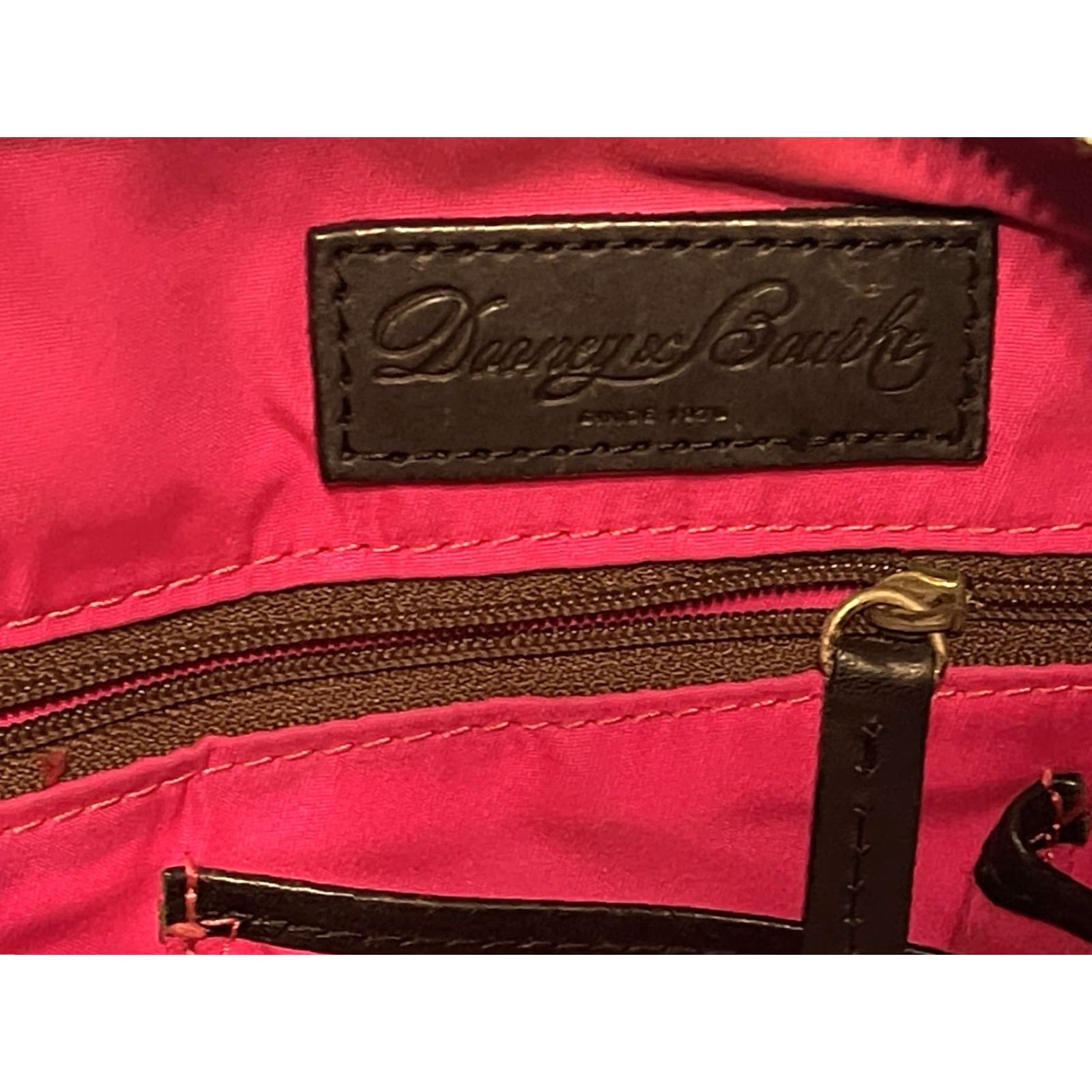 Dooney & Bourke DOONEY & BOURKE Shoulder Bag Nylon Black Leather trim Pink lining Women Medium Bag Size ONE SIZE - 5 Thumbnail