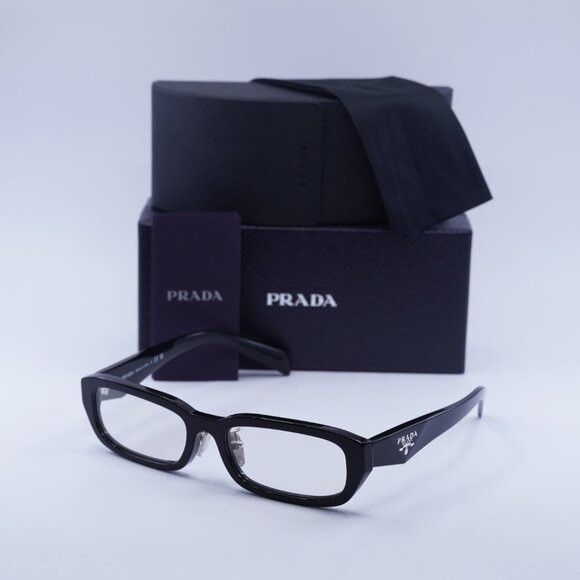 Prada PRB06SF 16K08N Sunglasses Black Rectangle Frame
