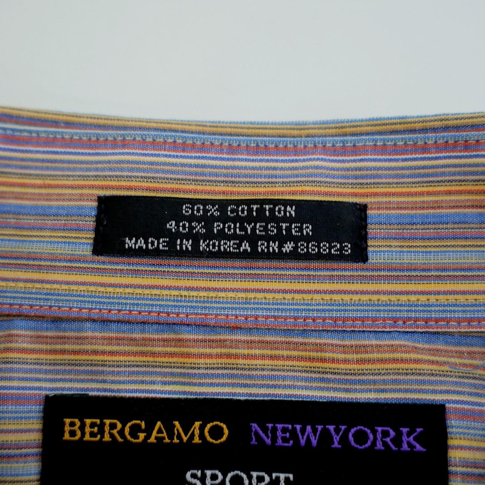 Bergamo New York Bergamo New York Sport XL Multi-Colored Cotton Polyester Col Size US XL / EU 56 / 4 - 9 Thumbnail