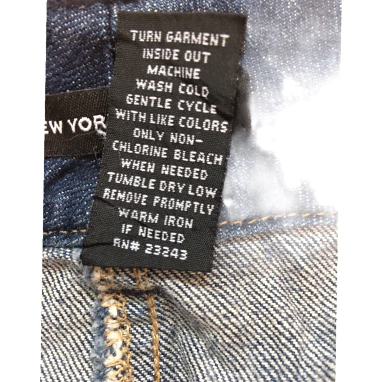 Vintage New York & Company Womens Mid Rise Bootcut Denim Blue Jeans Size 12 Petite Size 34" / US 12 / IT 48 - 5 Thumbnail