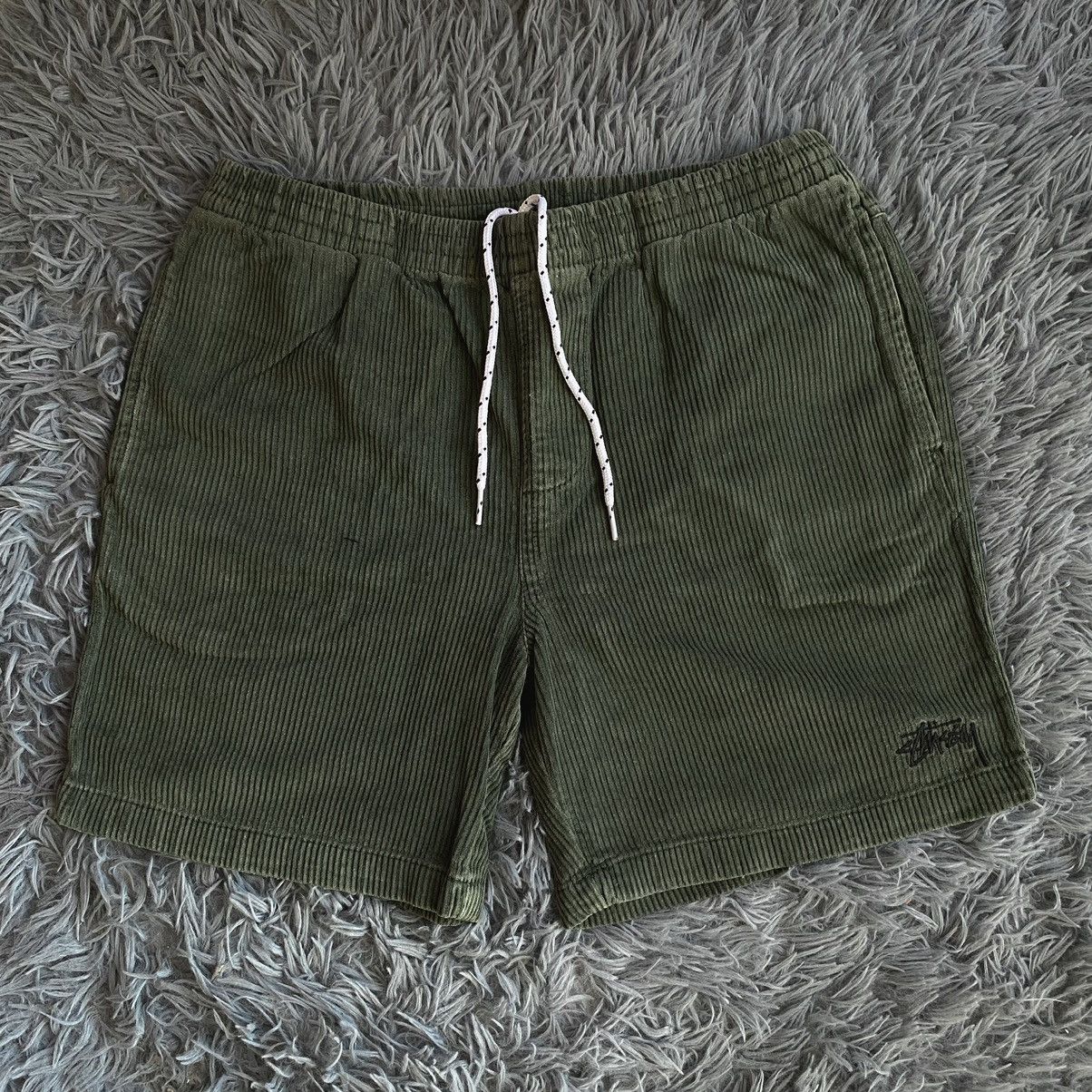 image of Stussy Corduroy Shorts in Green, Men's (Size 30)