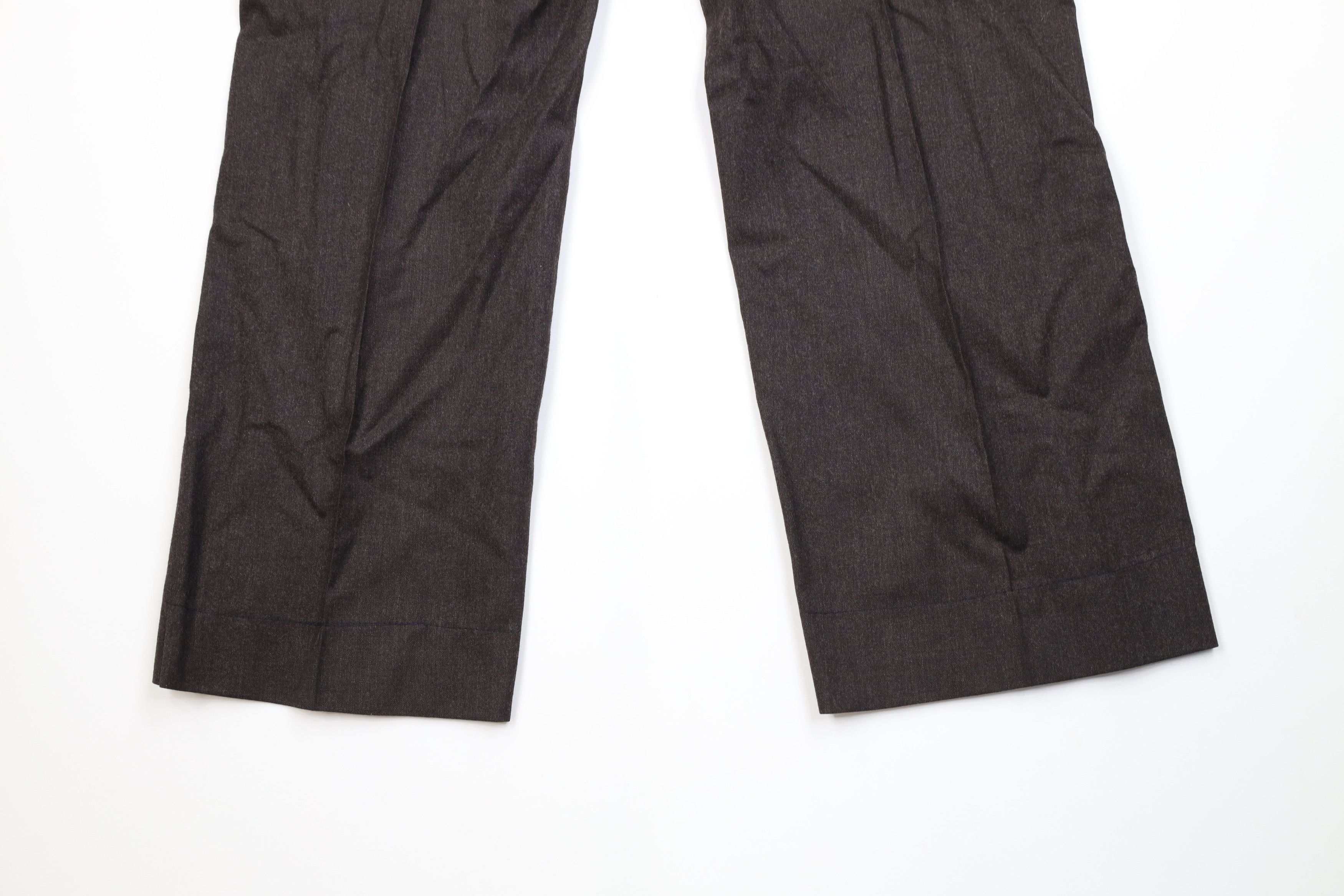 Vintage Vintage 70s Streetwear Wide Leg Chino Pants Dark Brown USA Size US 36 / EU 52 - 11 Thumbnail
