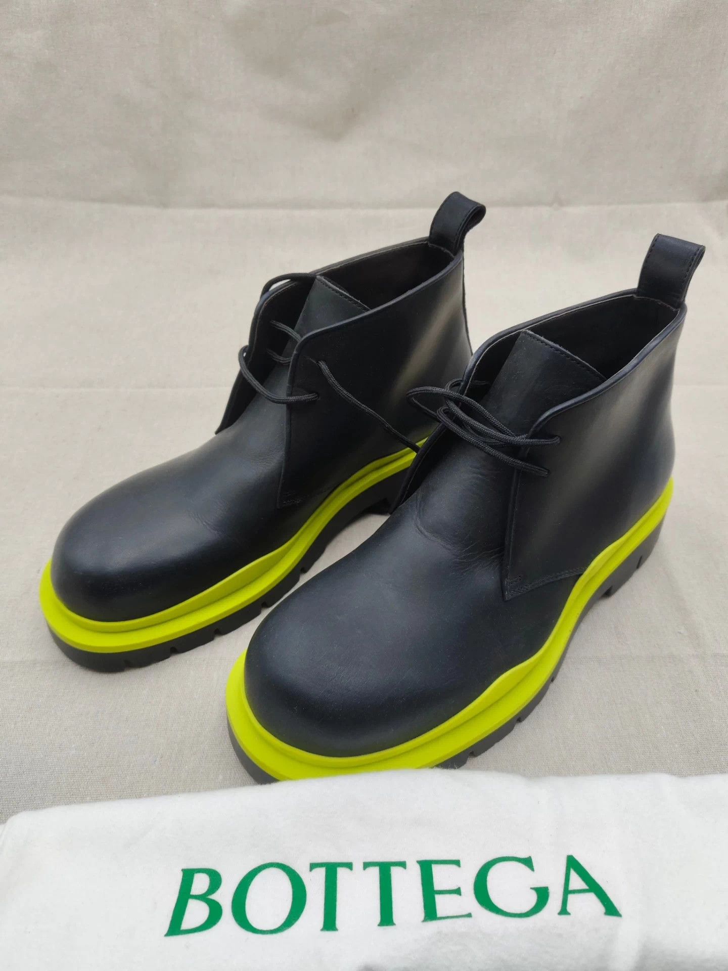 Bottega Veneta Bottega Veneta Men's LUG Thick Boot Avocado Green Size US 8.5 / EU 41-42 - 1 Thumbnail