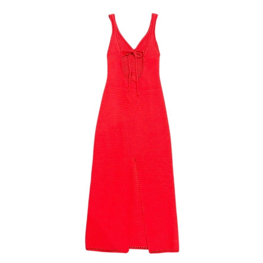 Ronny Kobo Ronny Kobo x RTR Crochet Dress in Orange, Size M Size M / US 6-8 / IT 42-44 - 8 Thumbnail