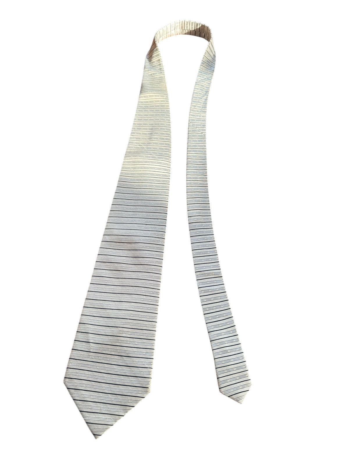 Other FREE LAND Vintage Silver Gray Silk Tie Size ONE SIZE - 2 Thumbnail