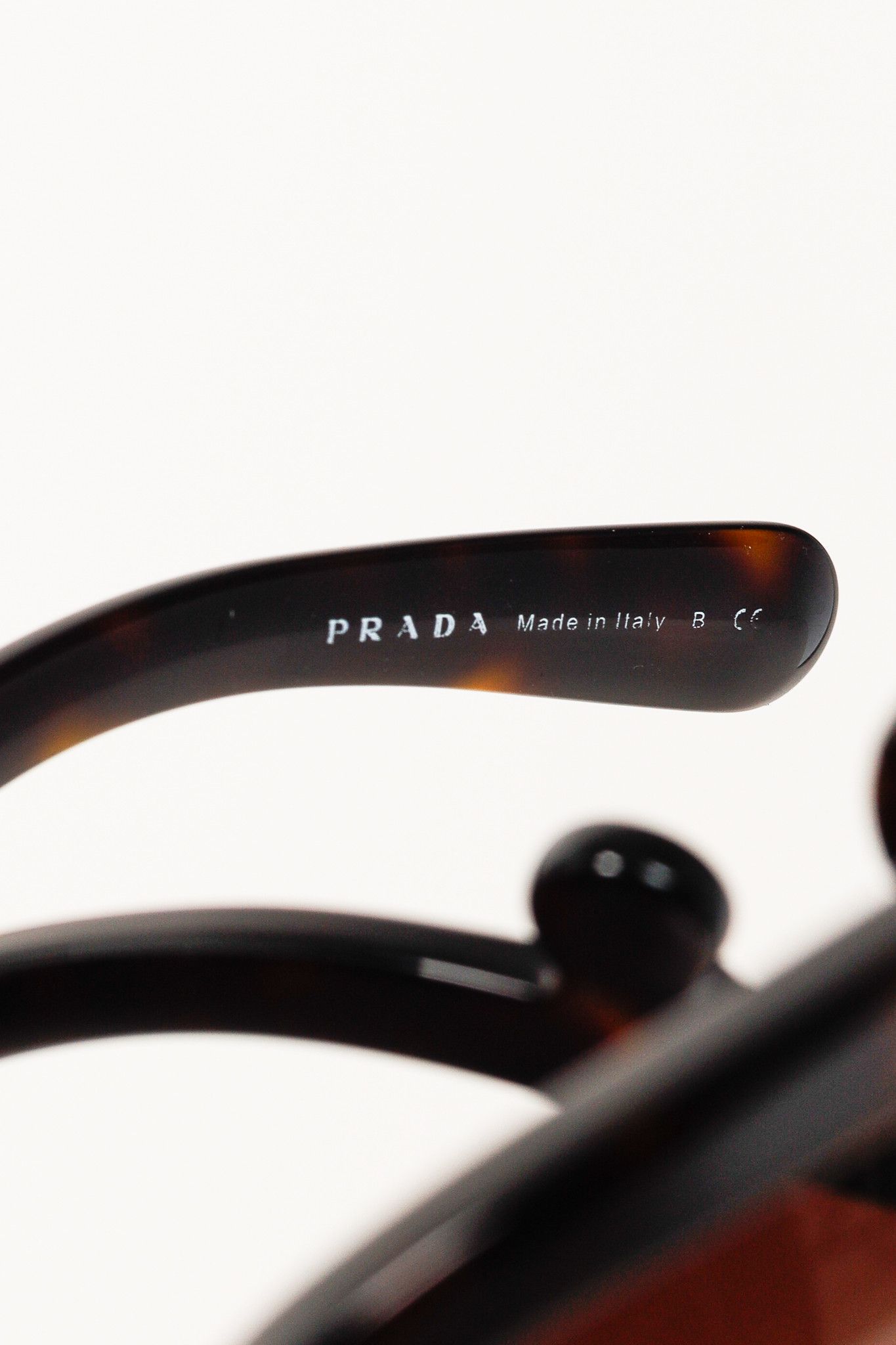 Prada Prada SPR27O Tortoiseshell Baroque Oversized Sunglasses Size ONE SIZE - 7 Thumbnail