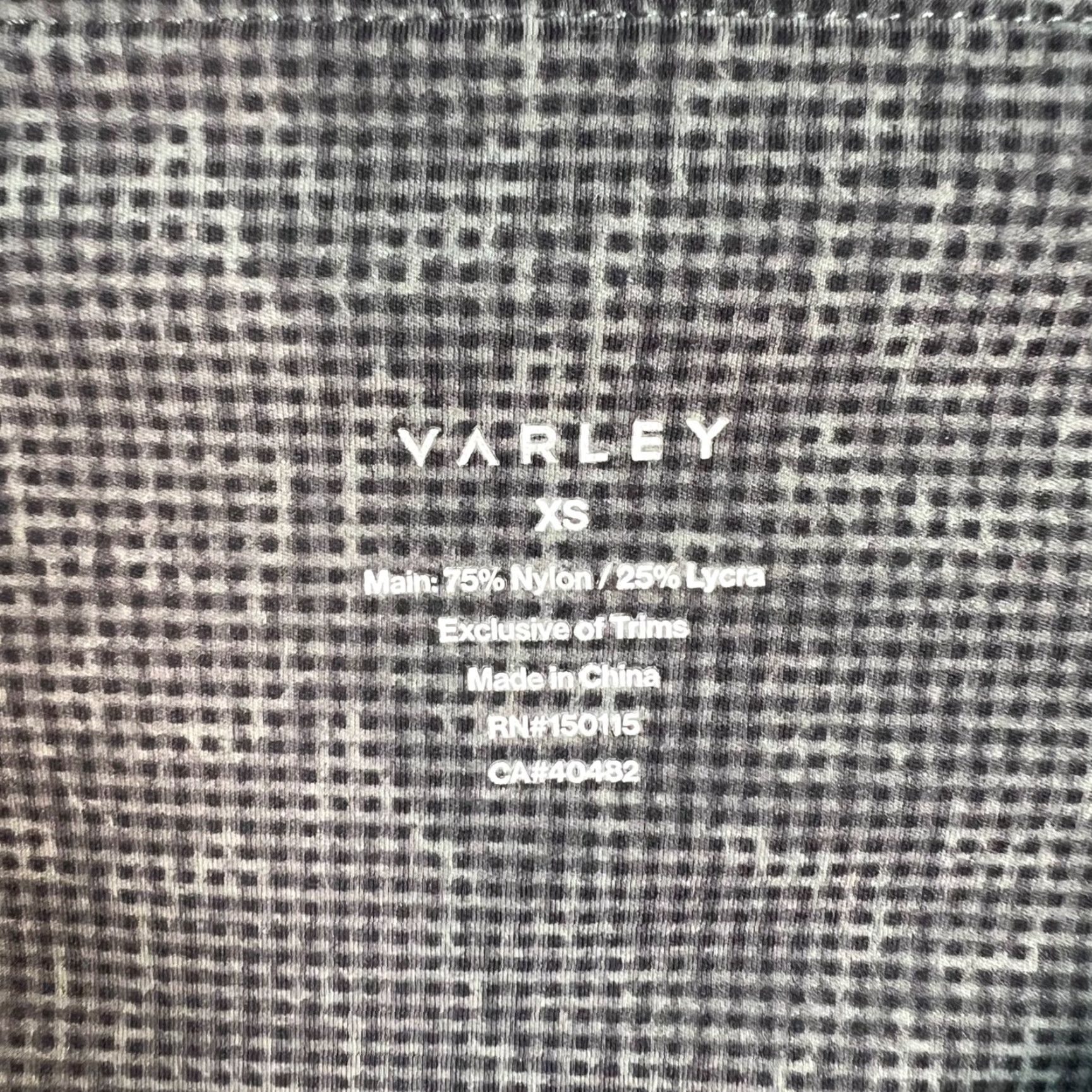 Varley Varley Womens XS Gray Patterned Biker Shorts Athletic Gym Size 26" / US 2 / IT 38 - 3 Thumbnail