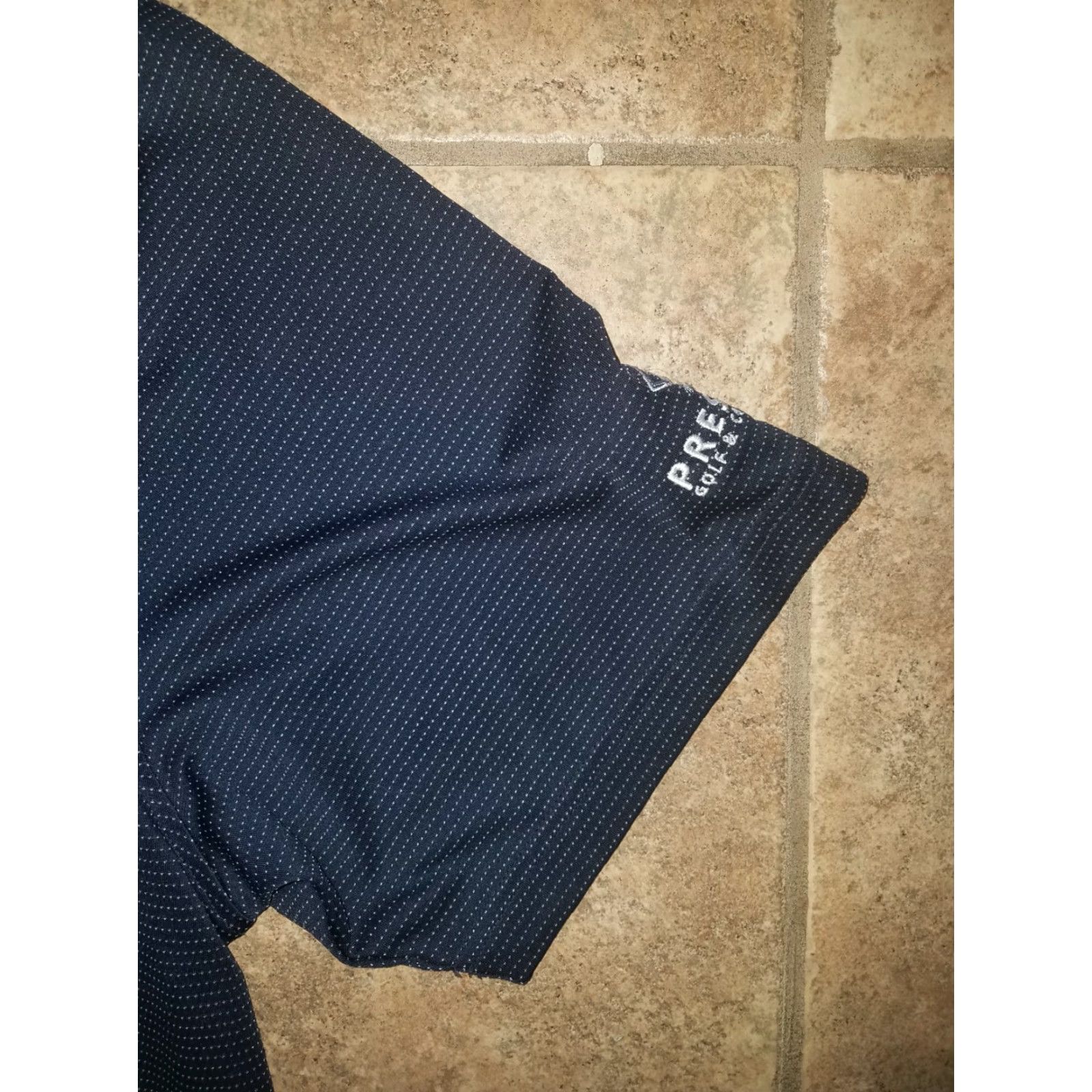 Footjoy FootJoy Polo Golf Shirt Mens L Black Polka Dot Blue Pattern Shirt Size US L / EU 52-54 / 3 - 3 Thumbnail