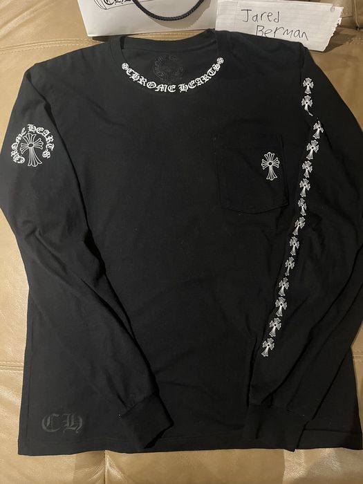 Chrome Hearts Chrome hearts neck logo longsleeve | Grailed