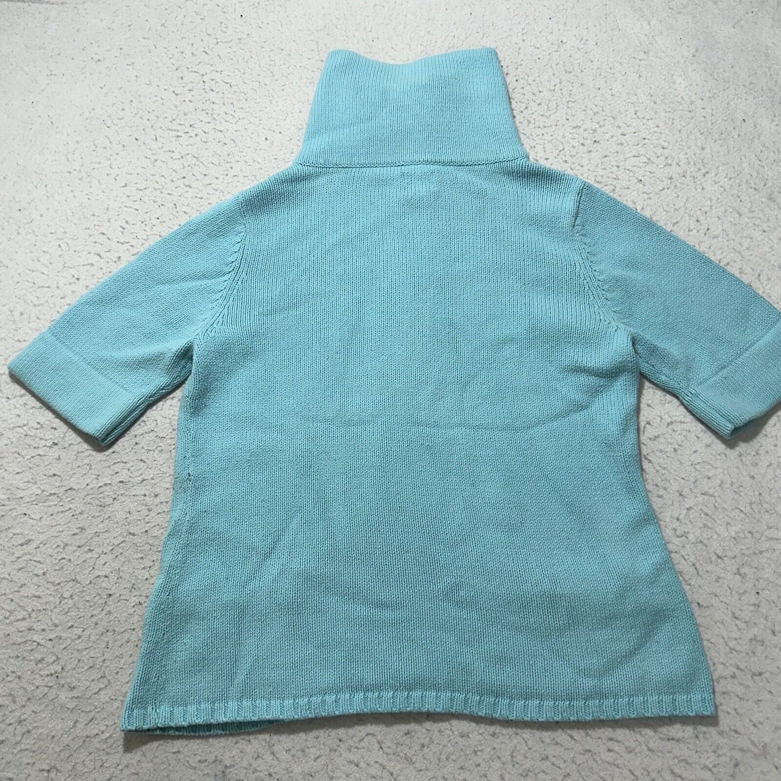 Chicos Chico's Medium Full Zip High Neck Cardigan Sweater Size M / US 6-8 / IT 42-44 - 9 Thumbnail