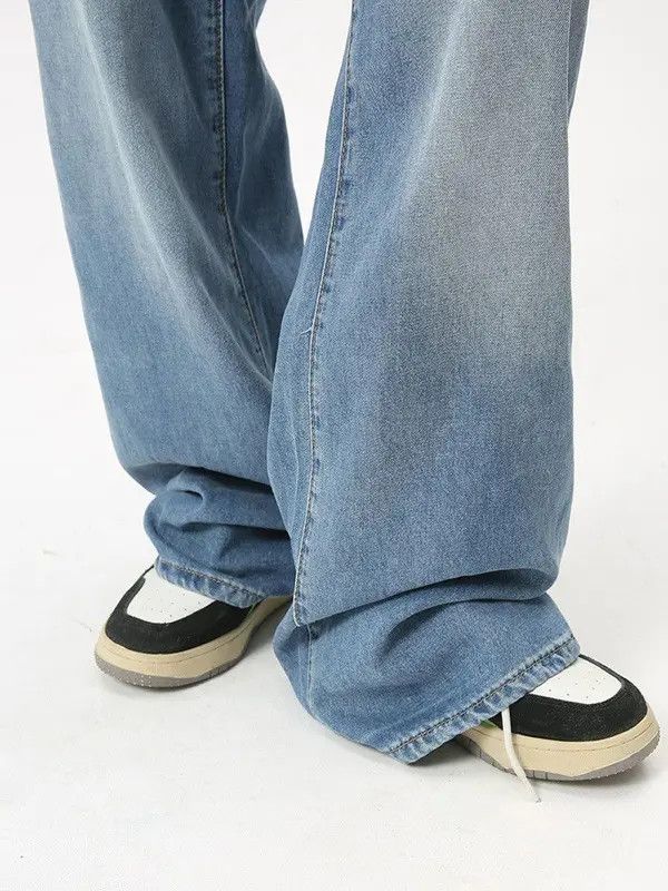 VIBE Blue Baggy Wide Leg Denim Jeans Size US 30 / EU 46 - 4 Thumbnail