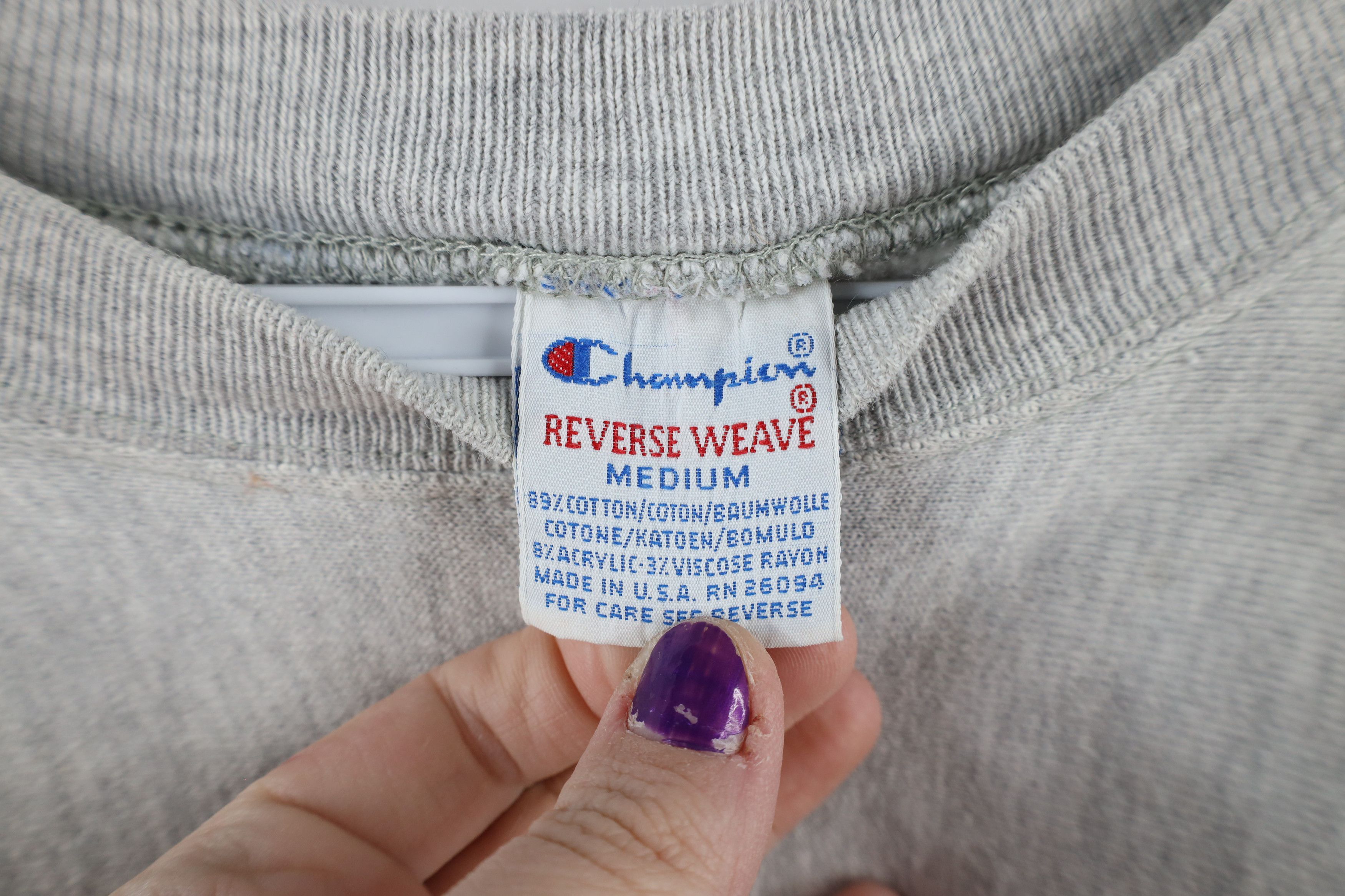 Vintage Vintage 80s Champion Reverse Weave Sweatshirt Triblend USA Size US M / EU 48-50 / 2 - 10 Thumbnail