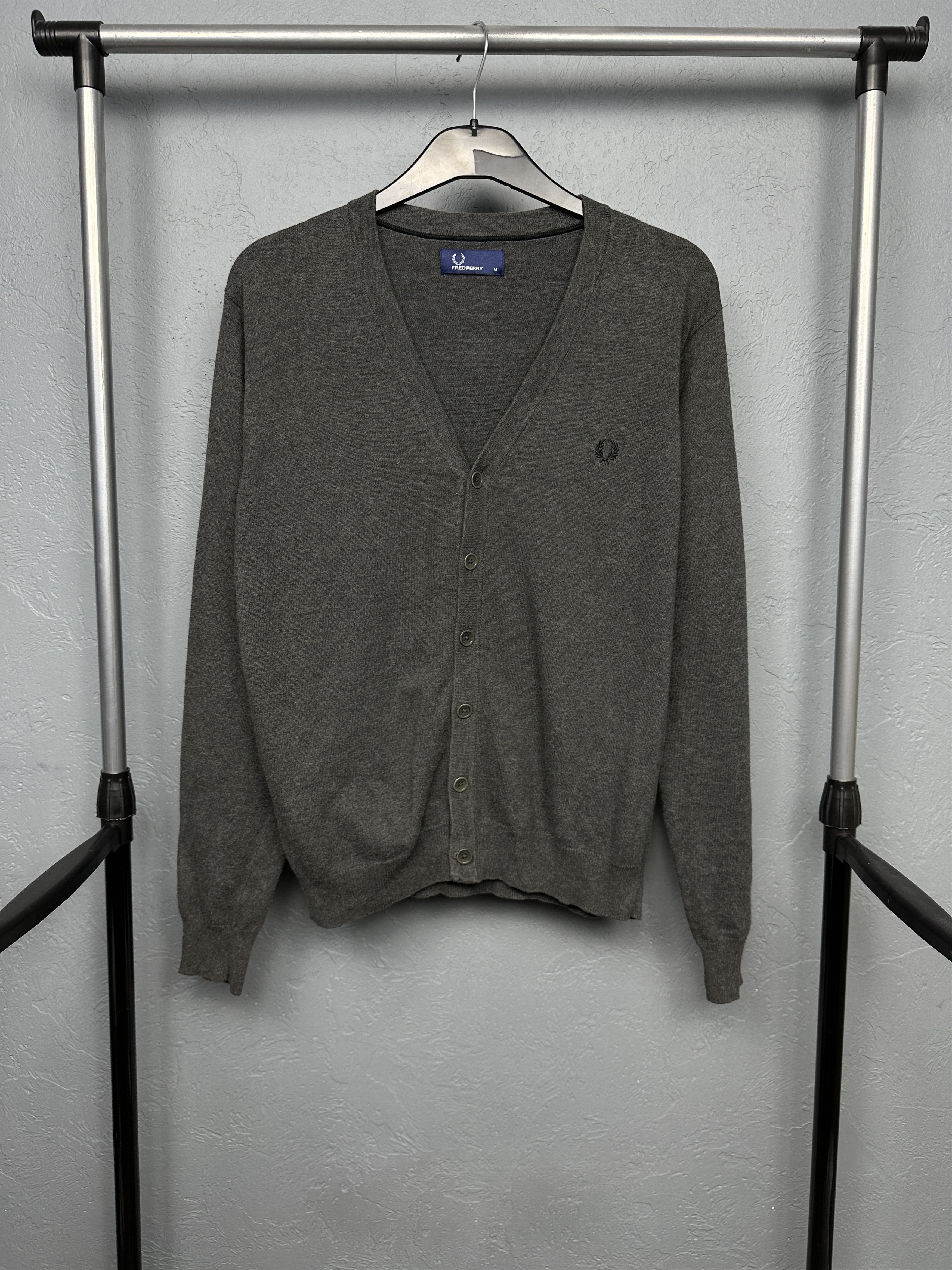 Fred Perry Fred Perry Vintage Mens Cardigan Sweater Jumper Size US M / EU 48-50 / 2 - 1 Thumbnail
