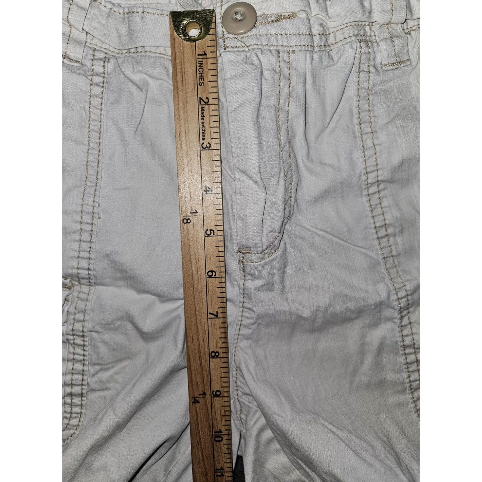 Ralph Lauren VINTAGE Polo Jeans Co Ralph Lauren Shorts Womens 14 White Cargo Twill 7 Inch Relaxed Size 36" / US 14 / IT 50 - 4 Thumbnail