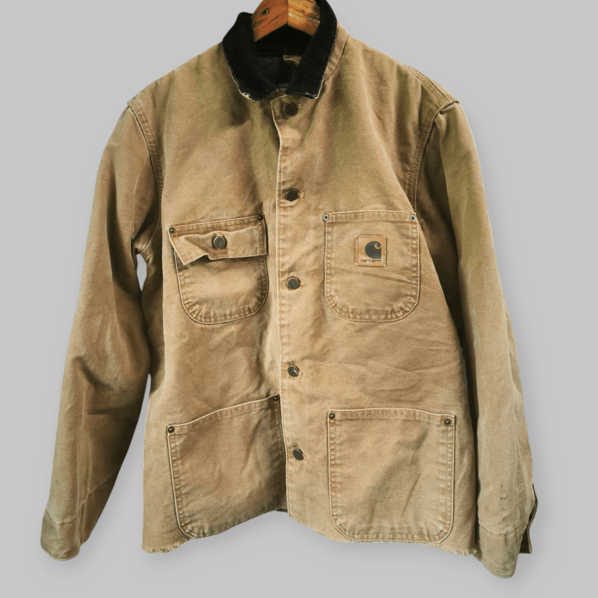 Carhartt 90s Distressed Cropped Barn Blanket Chore Jacket Size US S / EU 44-46 / 1 - 3 Thumbnail