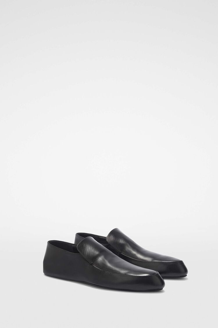 Jil Sander o1s22i1n0125 Leather Loafers in Black Size US 6 / IT 36 - 3 Thumbnail