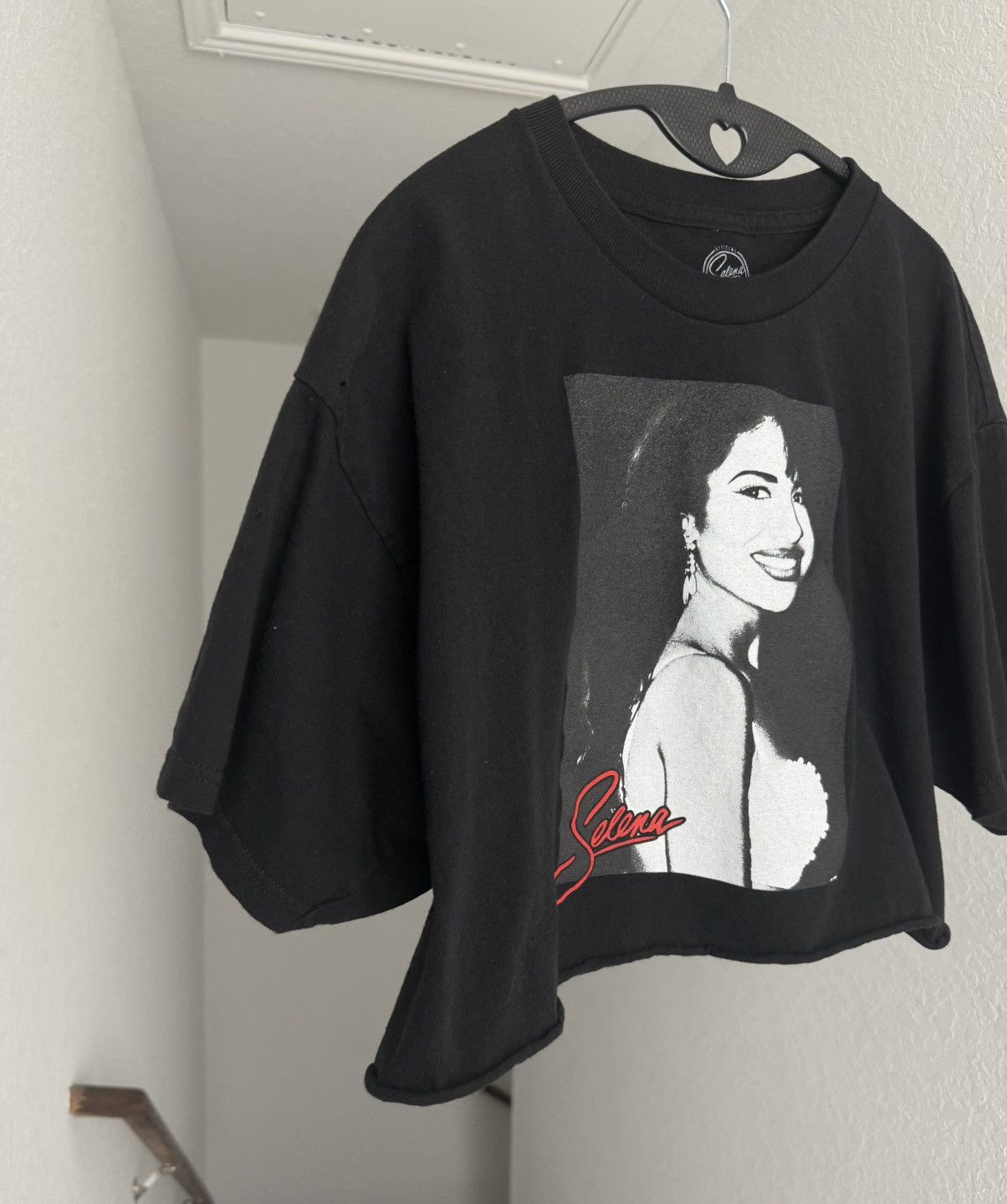 Band Tees selena raw hem distressed portrait autograph graphic crop t Size M / US 6-8 / IT 42-44 - 7 Thumbnail